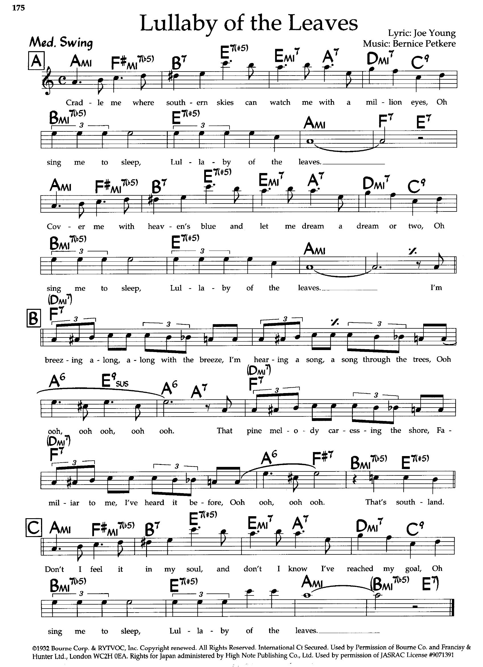 Lullaby Of The Leaves Lullaby Of The Leaves
