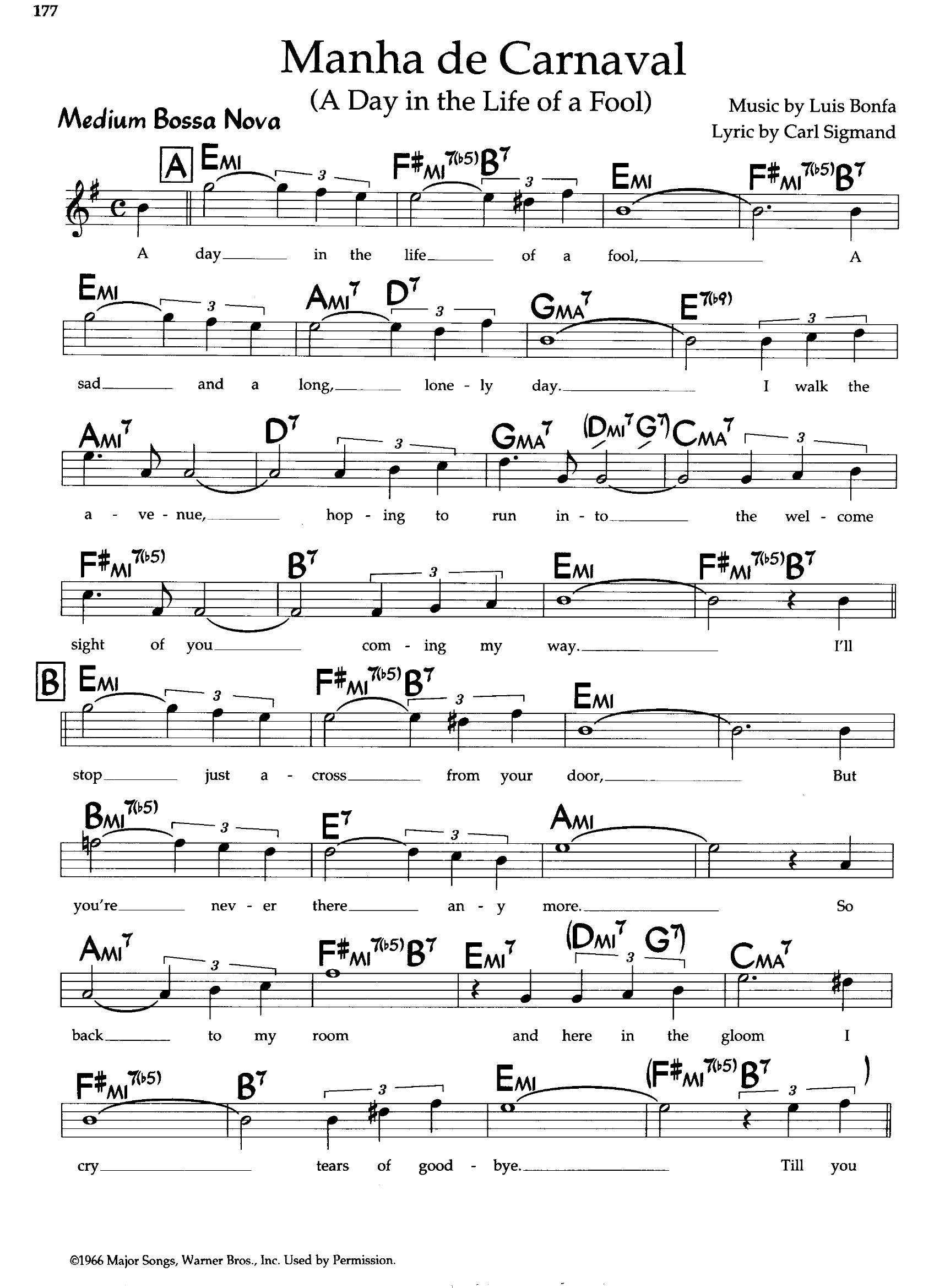 Manha De Carneval — Luis Bonfa Manha De Carneval — Luis Bonfa
