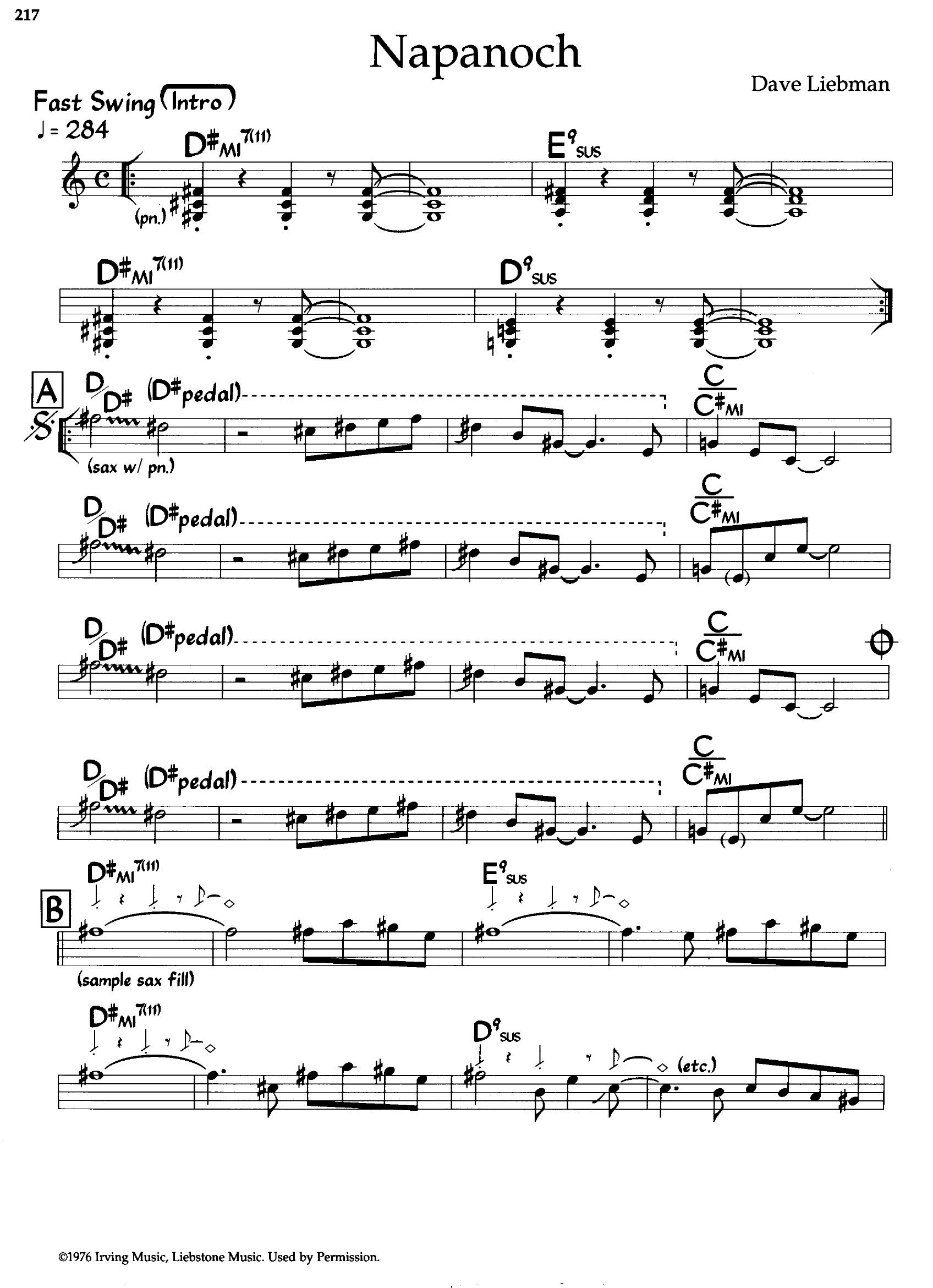 Napanoch — Dave Liebman Napanoch — Dave Liebman