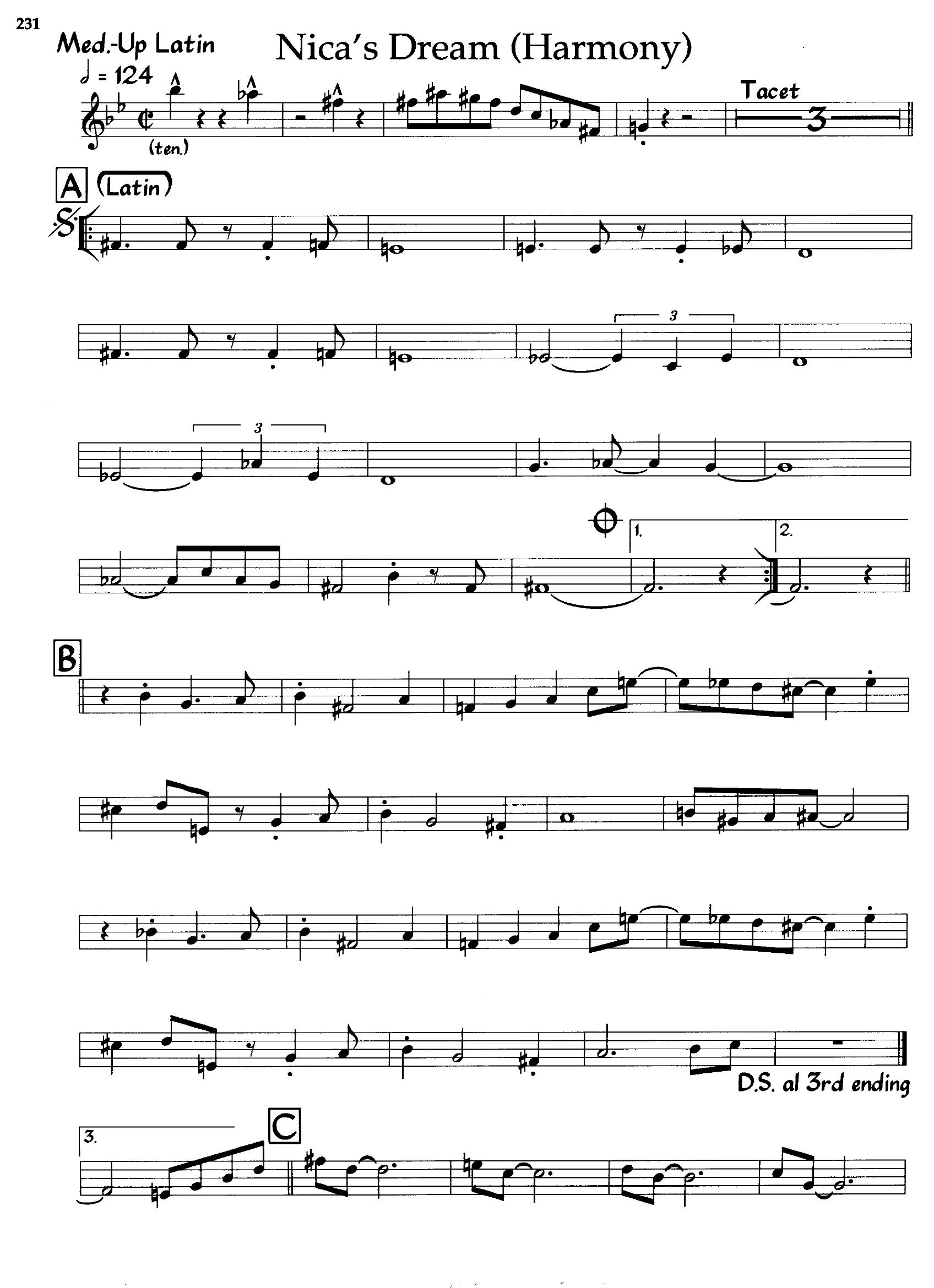 Nica's Dream — Horace Silver Nica's Dream — Horace Silver