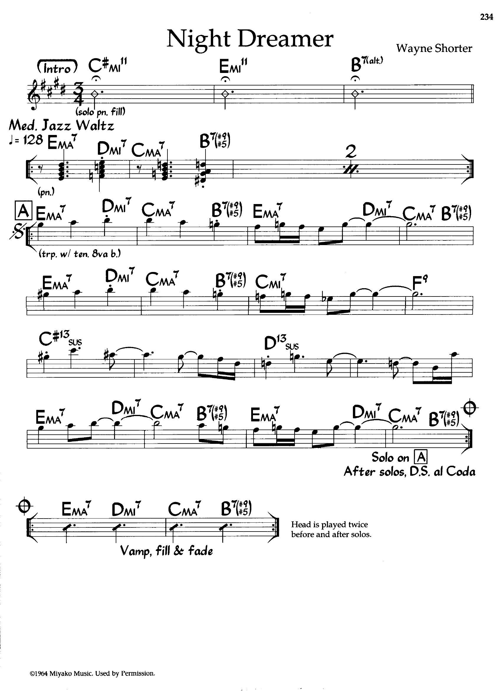 Night Dreamer — Wayne Shorter Night Dreamer — Wayne Shorter