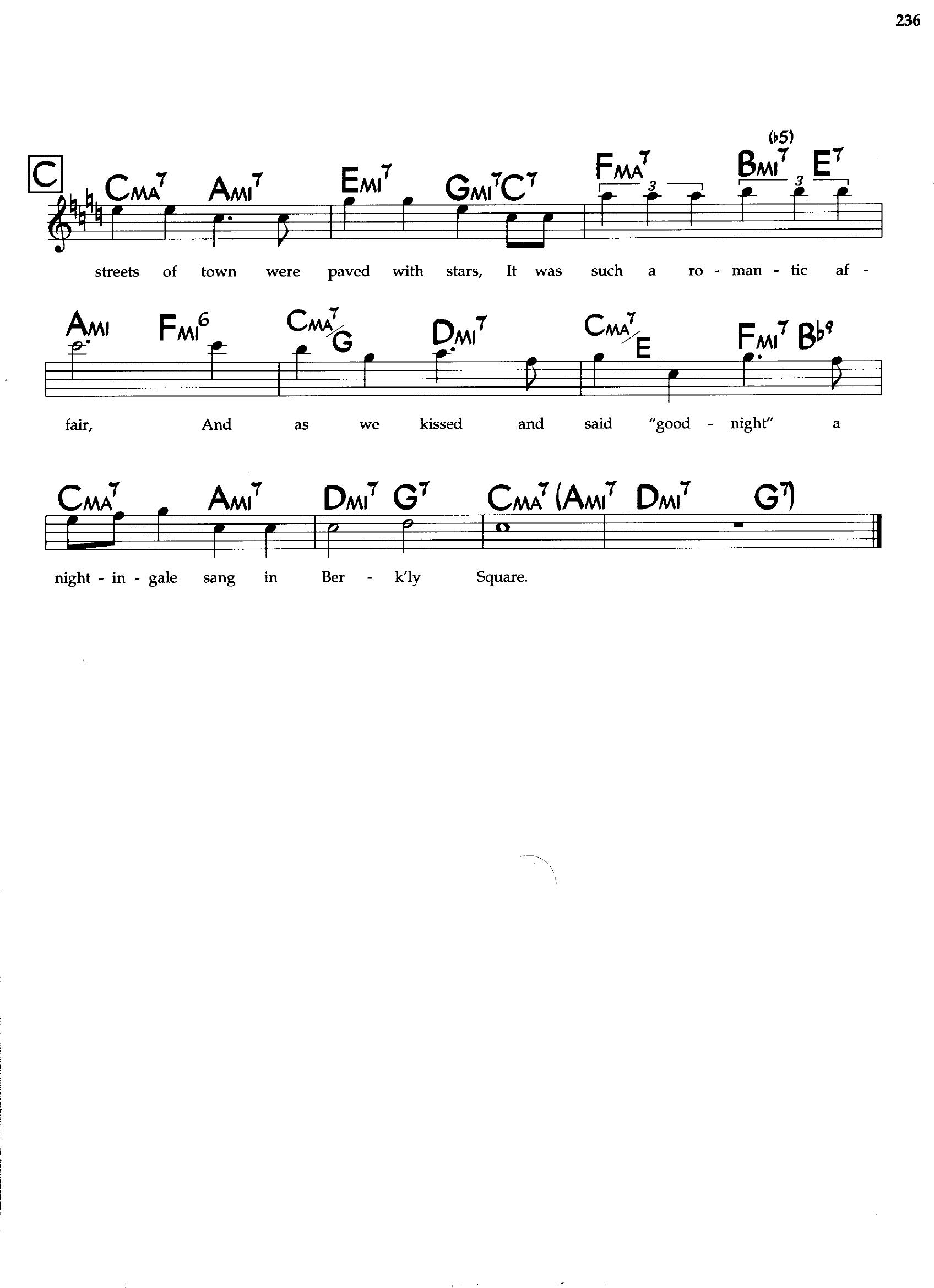 A Nightingale Sang In Berkeley Square A Nightingale Sang In Berkeley Square