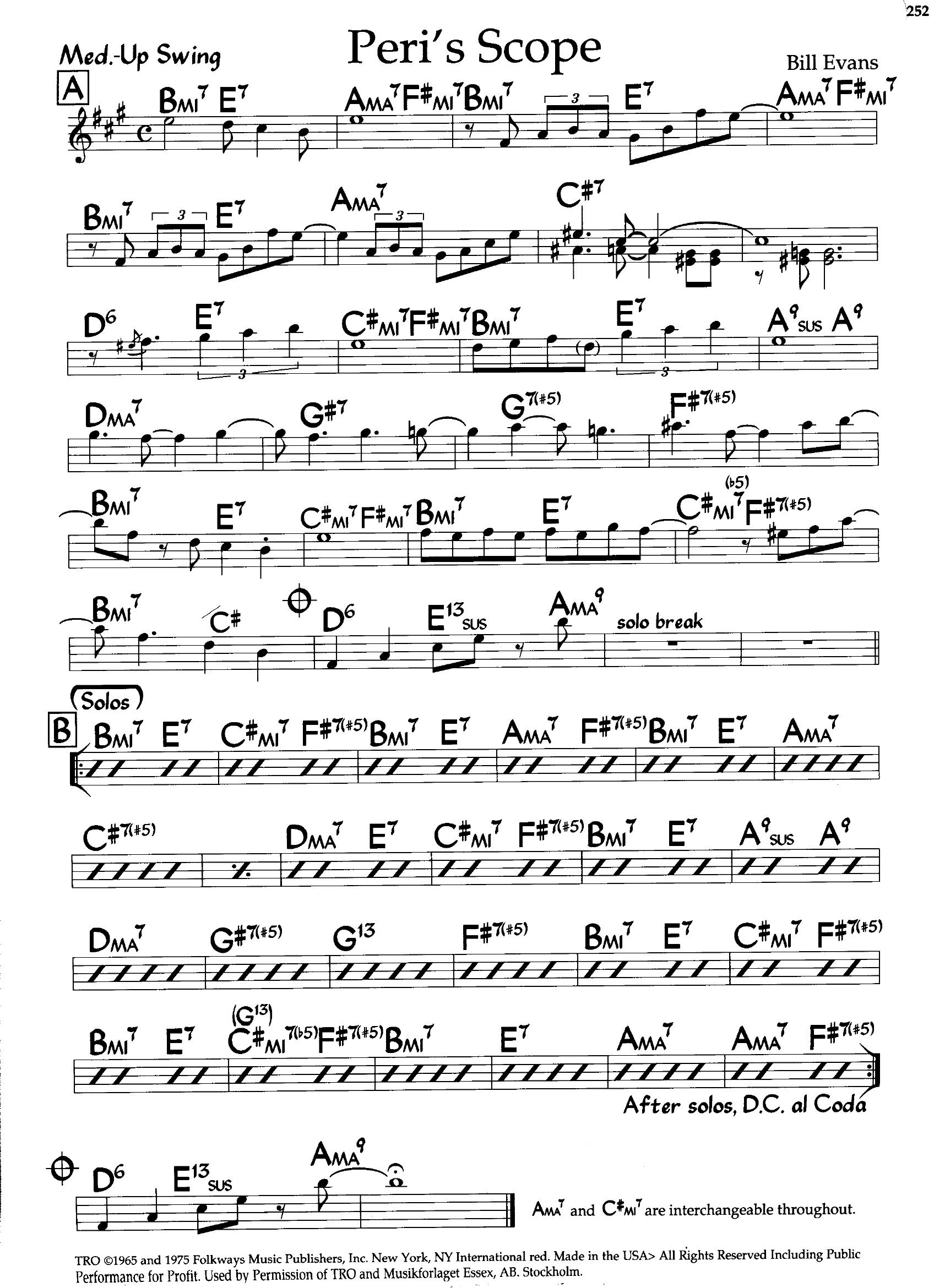 Peri's Scope — Bill Evans Peri's Scope — Bill Evans