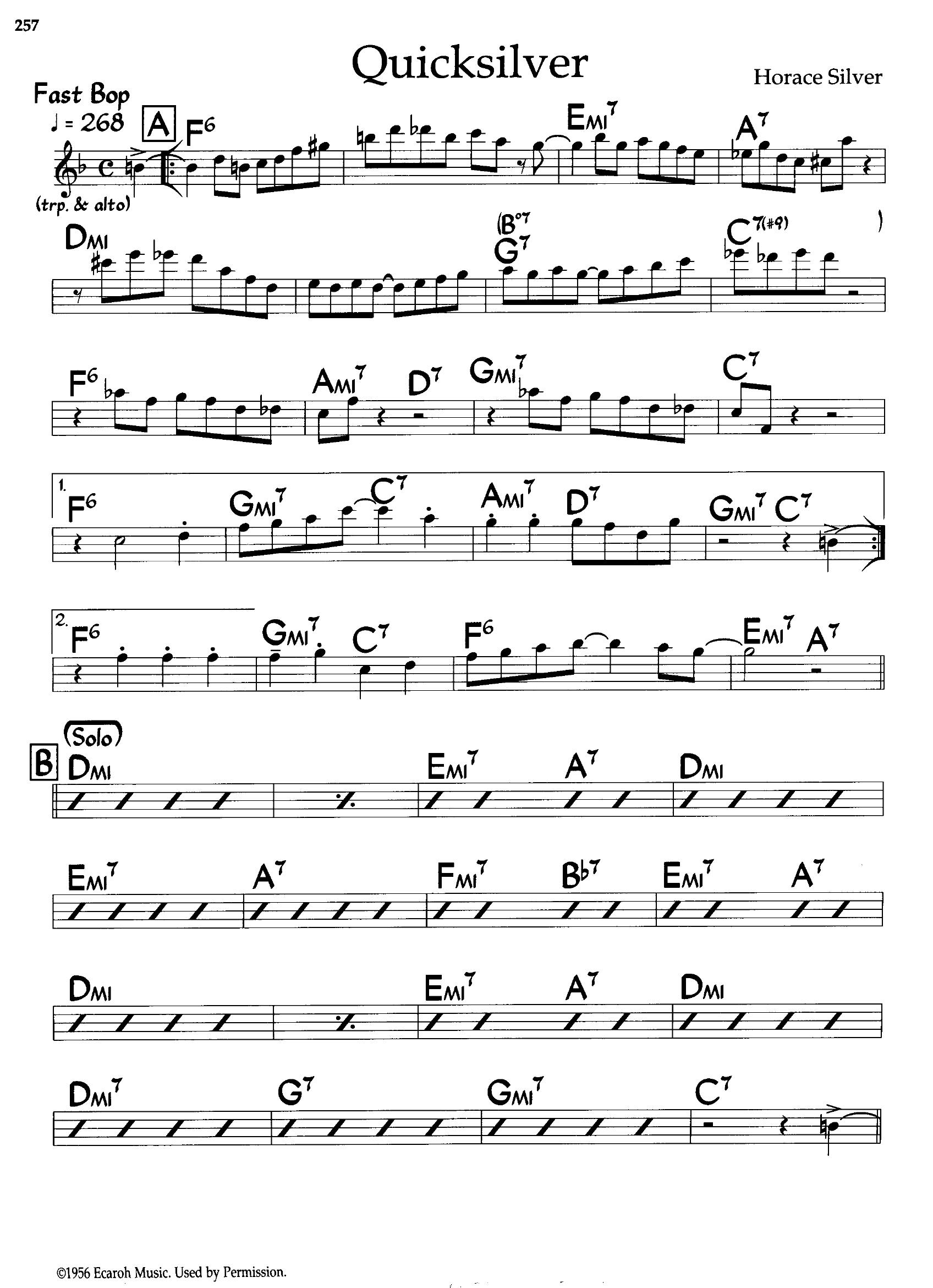 Quicksilver — Horace Silver Quicksilver — Horace Silver