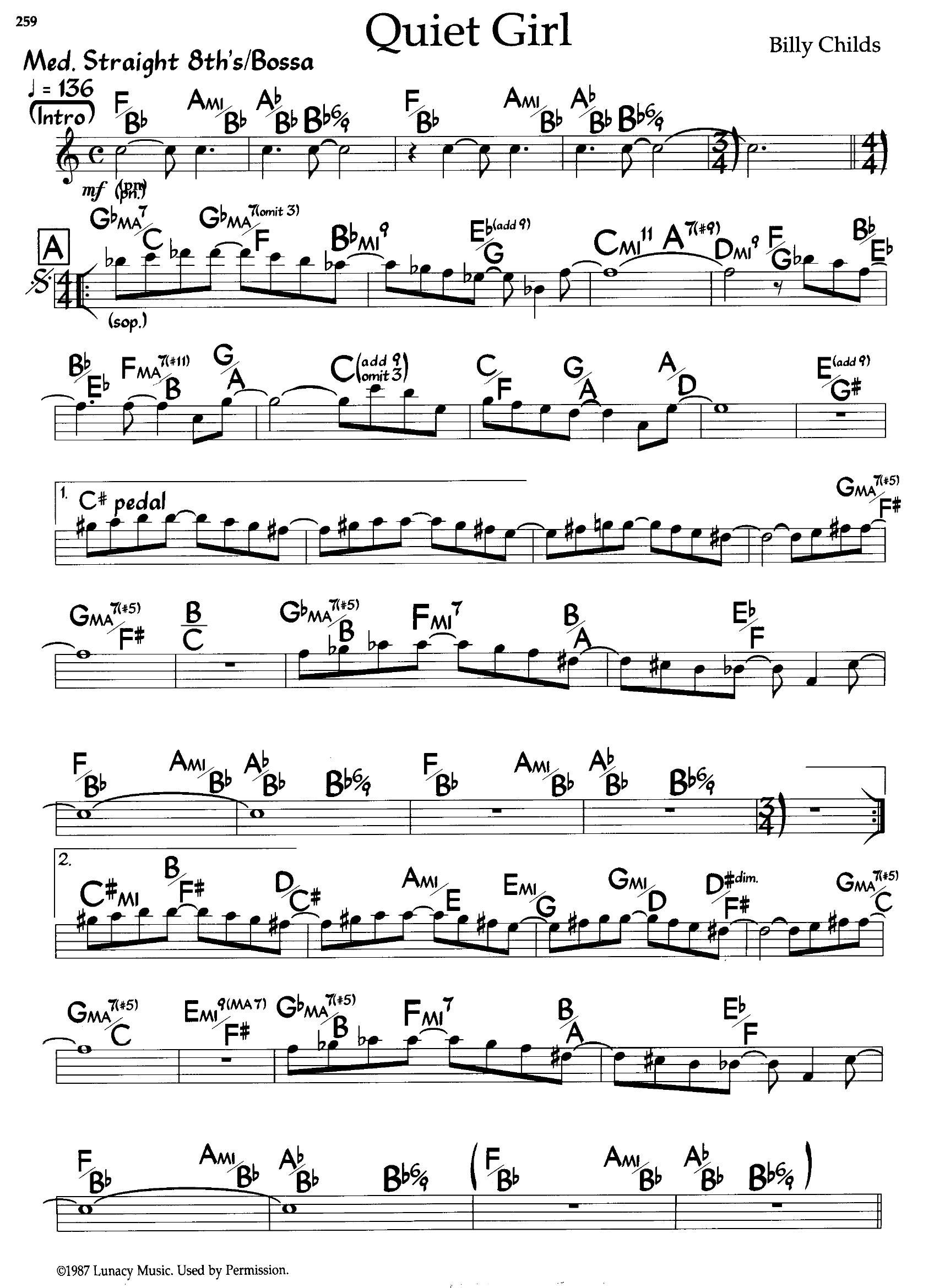 Quiet Girl — Billy Childs Quiet Girl — Billy Childs