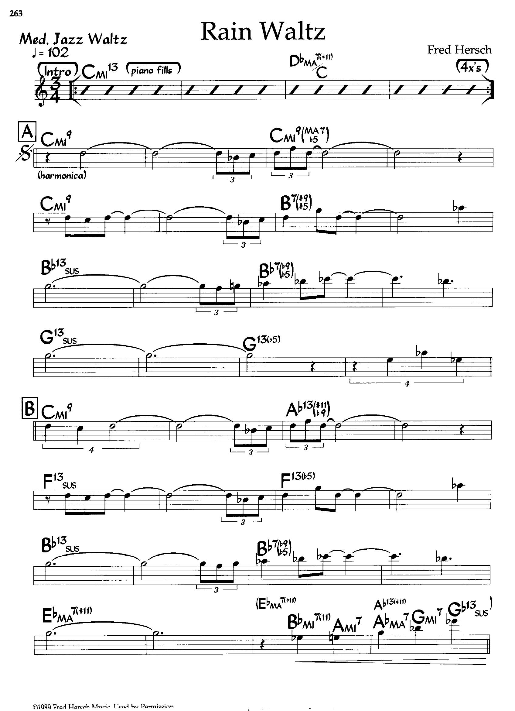 Rain Waltz — Fred Hersch Rain Waltz — Fred Hersch
