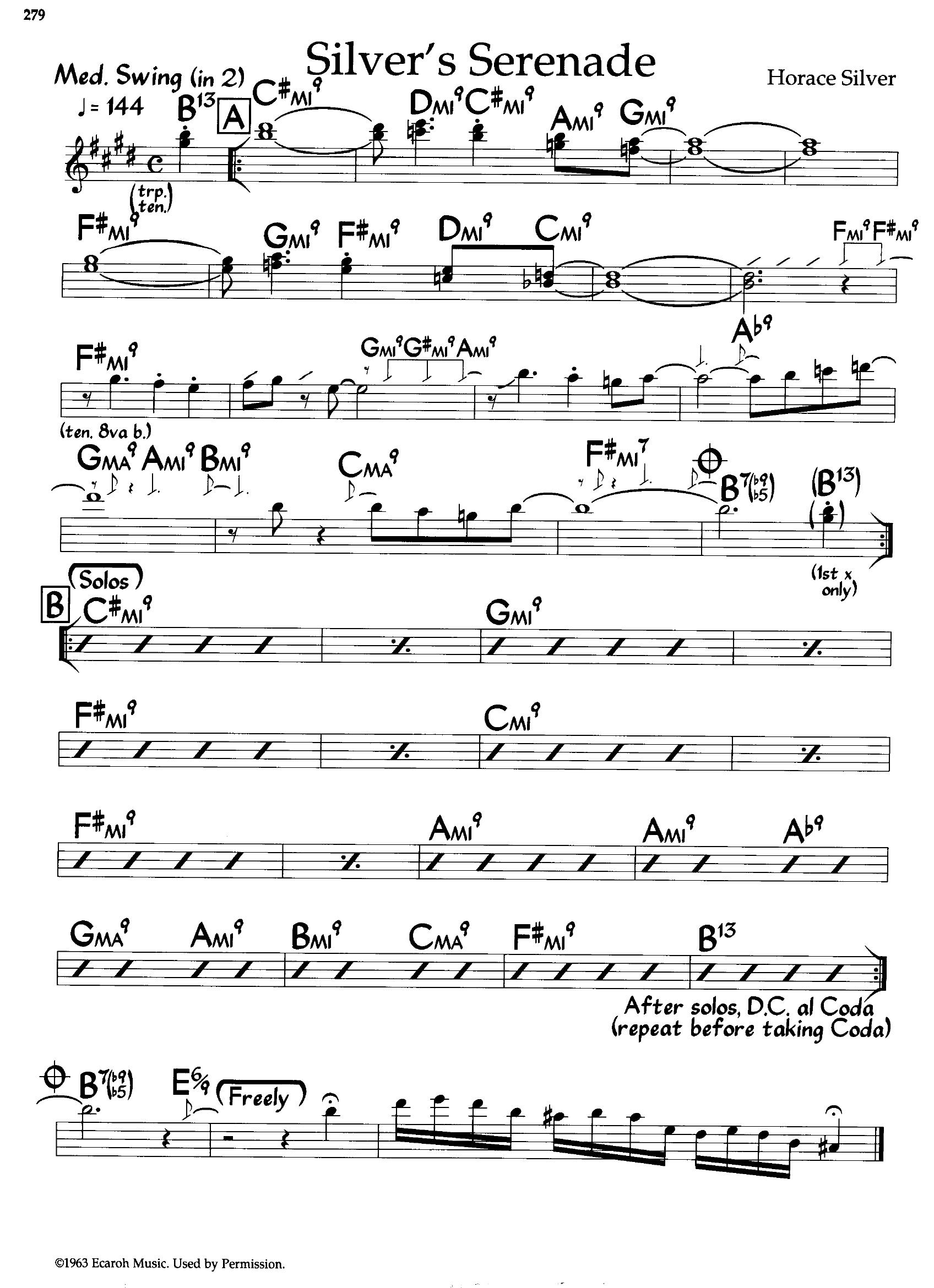 Silver's Serenade — Horace Silver Silver's Serenade — Horace Silver