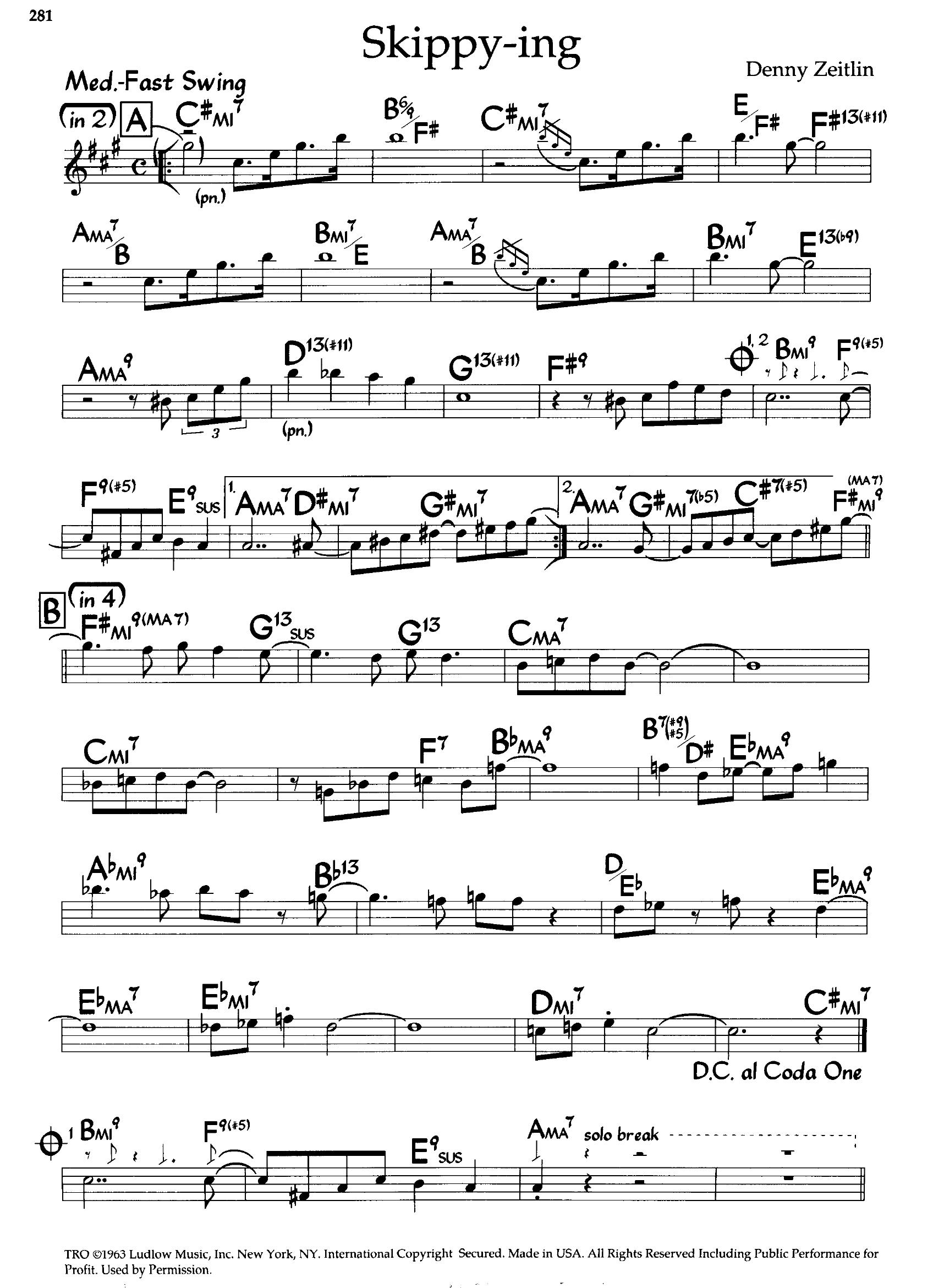 Skippy-ing — Denny Zeitlin Skippy-ing — Denny Zeitlin