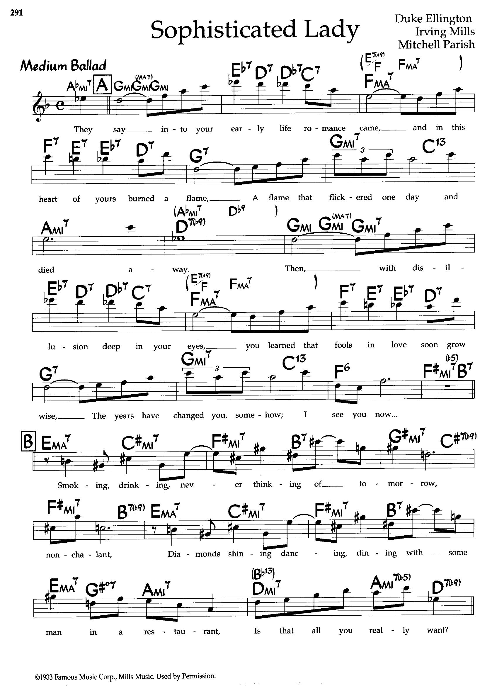 Sophisticated Lady — Duke Ellington Sophisticated Lady — Duke Ellington