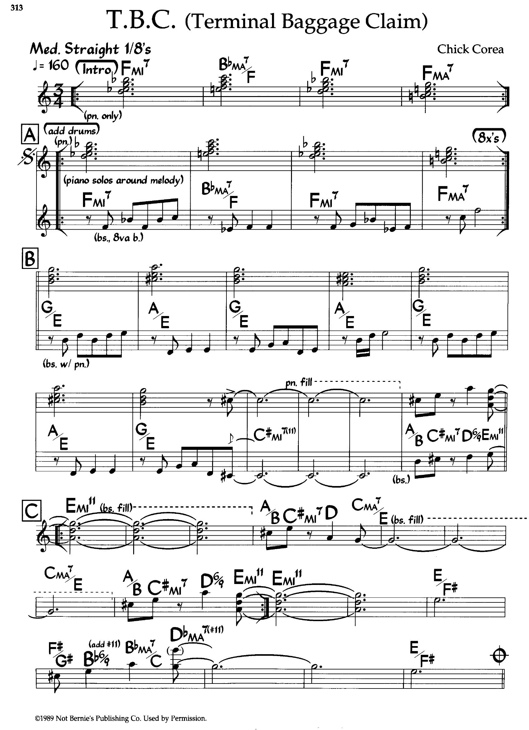 T.B.C. (Terminal Baggage Claim) — Chick Corea T.B.C. (Terminal Baggage Claim) — Chick Corea