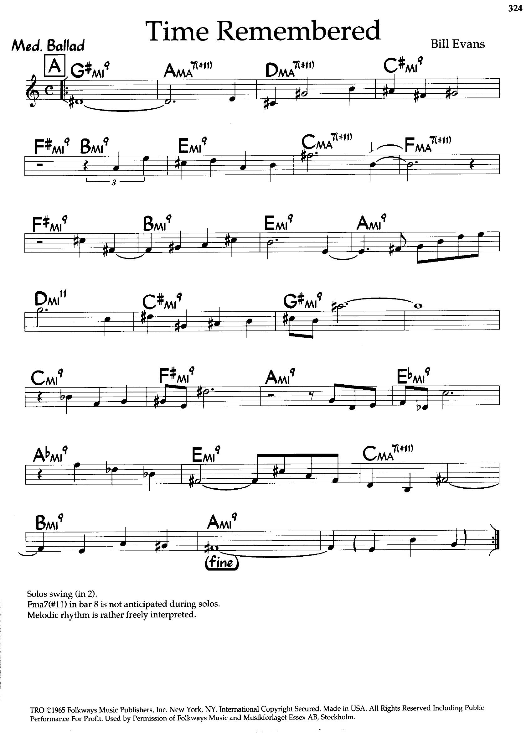 Time Remembered — Bill Evans Time Remembered — Bill Evans
