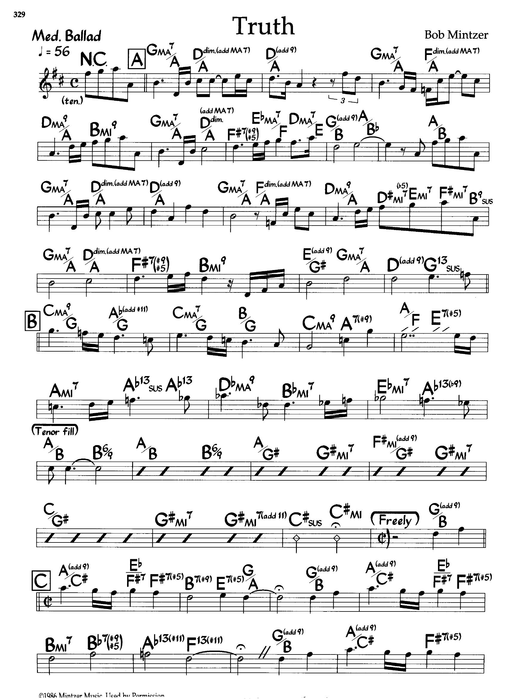 Truth — Bob Mintzer Truth — Bob Mintzer