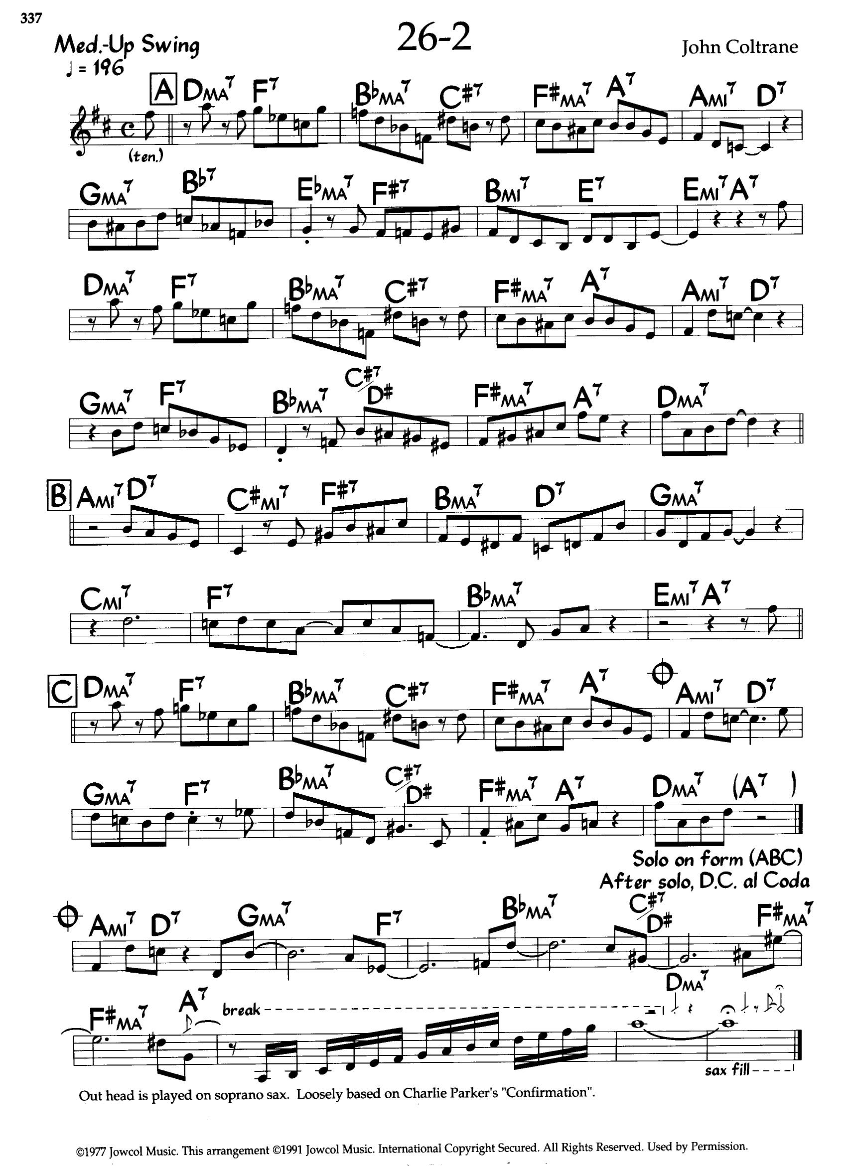26-2 — John Coltrane 26-2 — John Coltrane