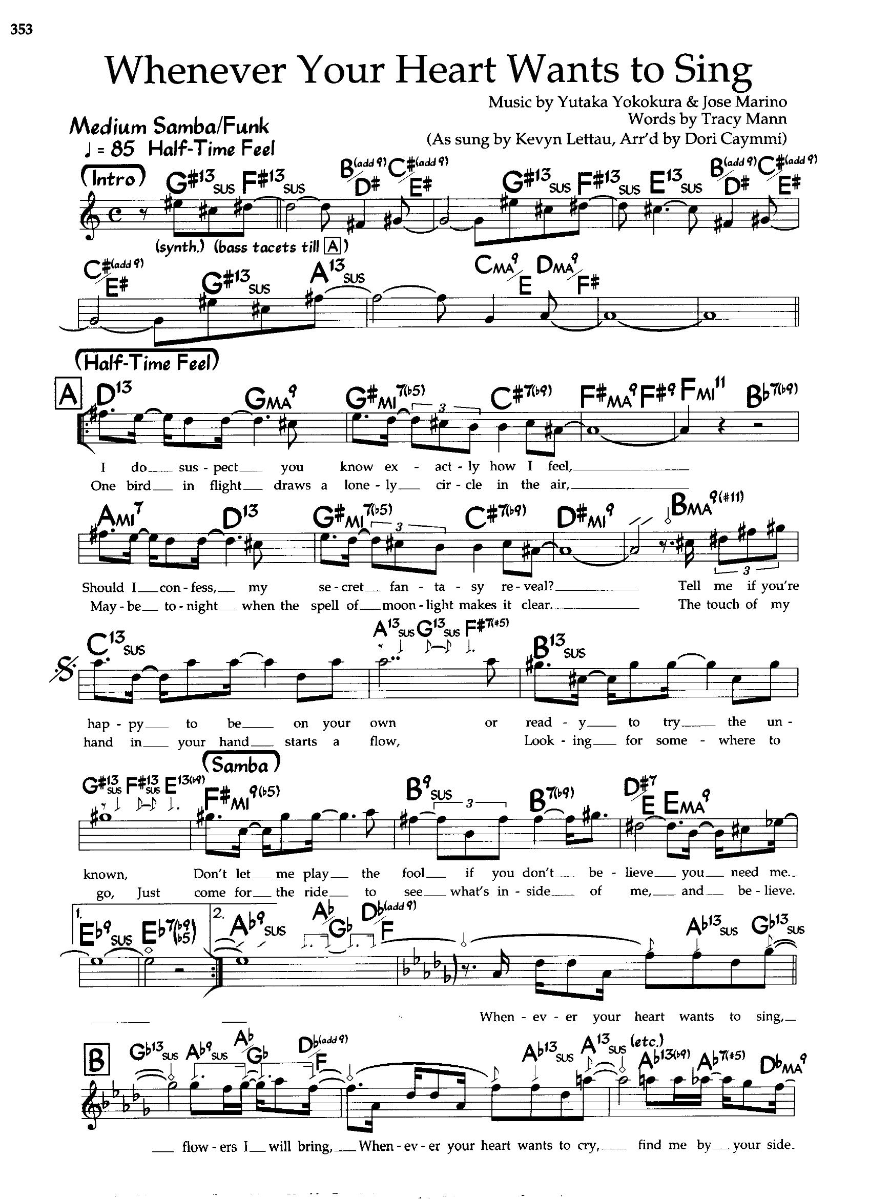 Whenever Your Heart Wants To Sing — Kevyn Lettau Whenever Your Heart Wants To Sing — Kevyn Lettau