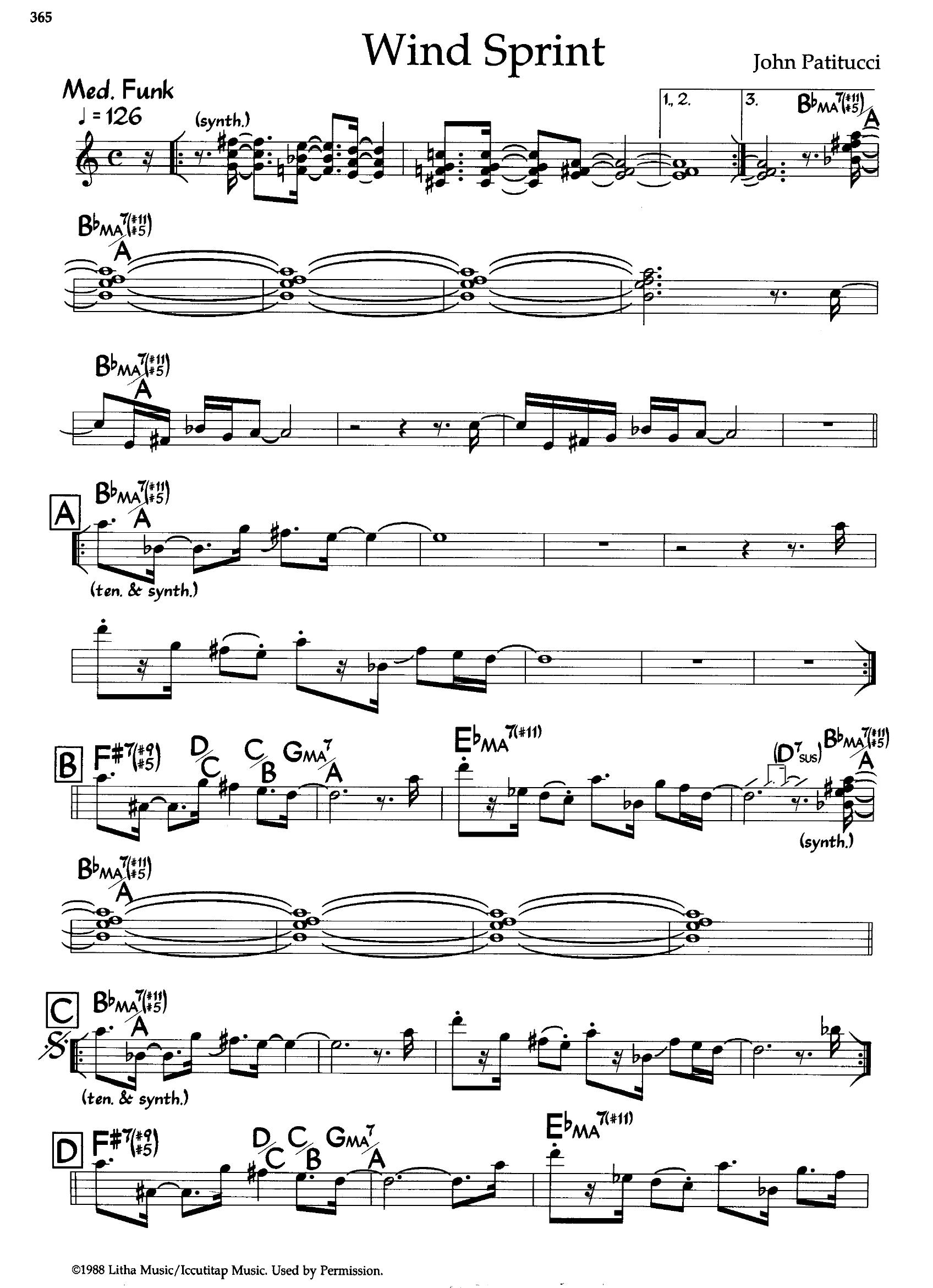 Wind Sprint — John Patitucci Wind Sprint — John Patitucci