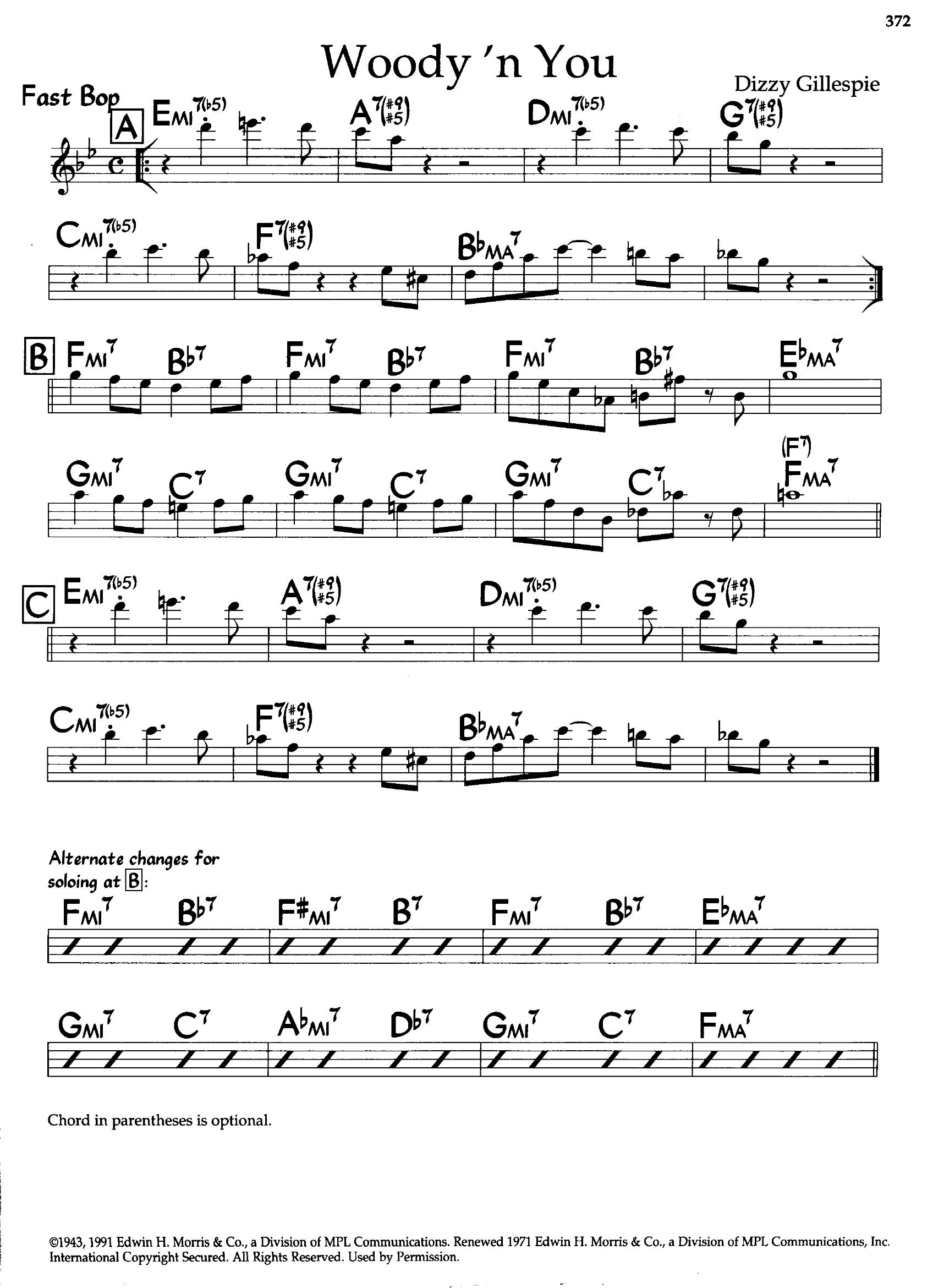 Woody 'N You — Dizzy Gillespie Woody 'N You — Dizzy Gillespie