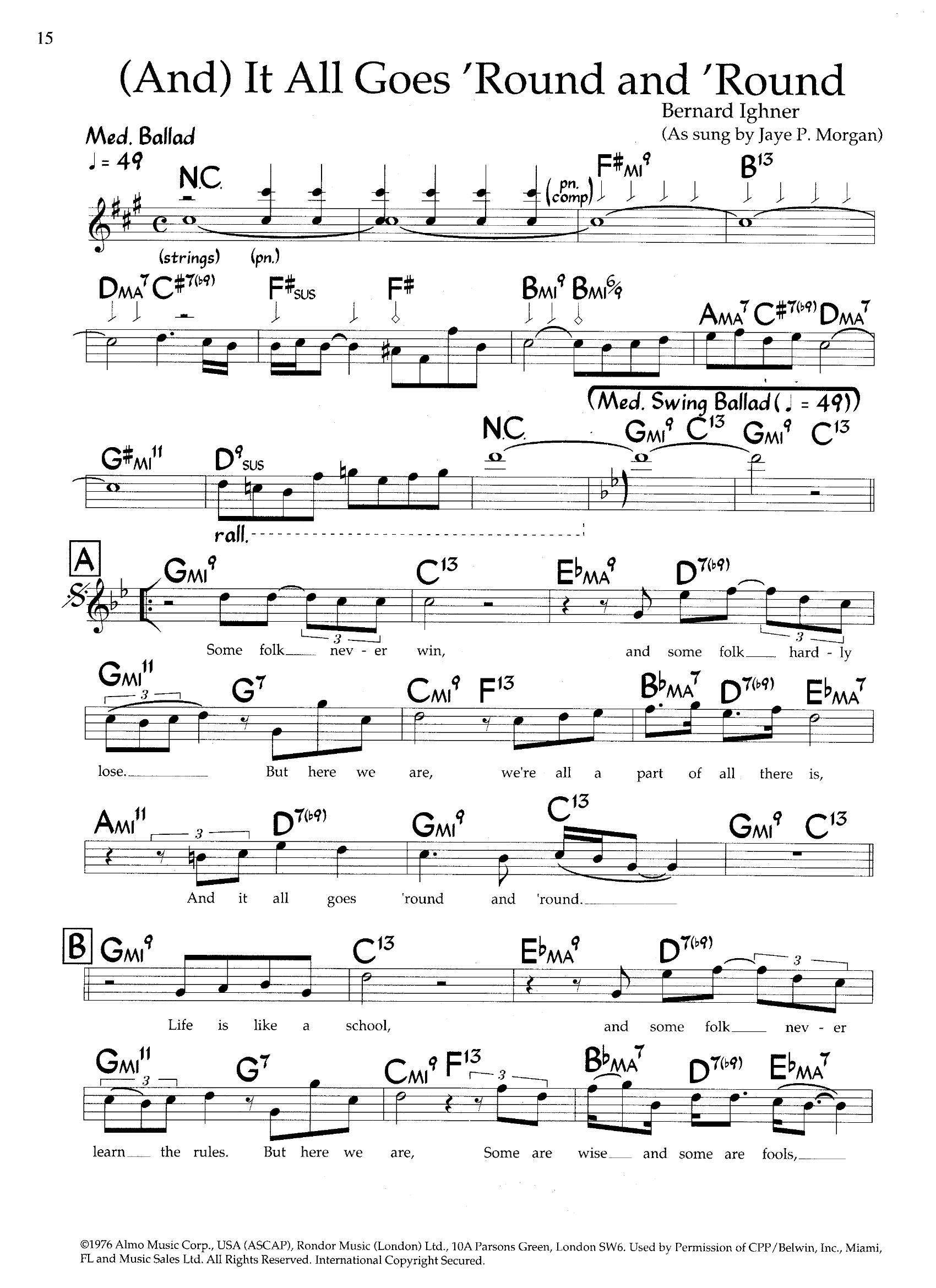 And It All Goes Round — Jaye P. Morgan And It All Goes Round — Jaye P. Morgan