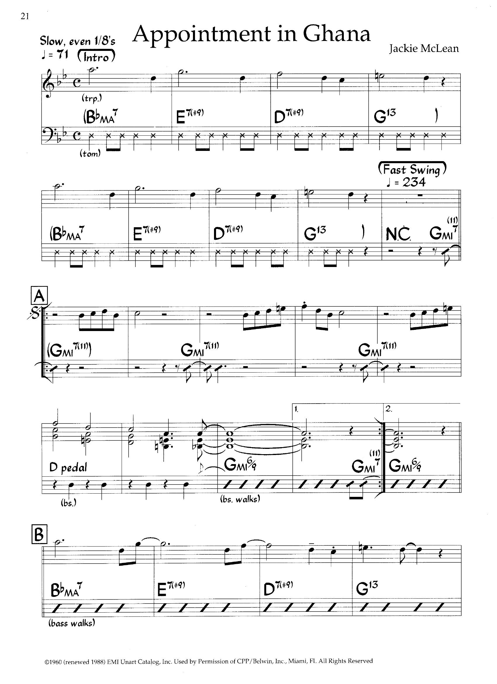 Appointment In Ghana — Jackie Mclean Appointment In Ghana — Jackie Mclean