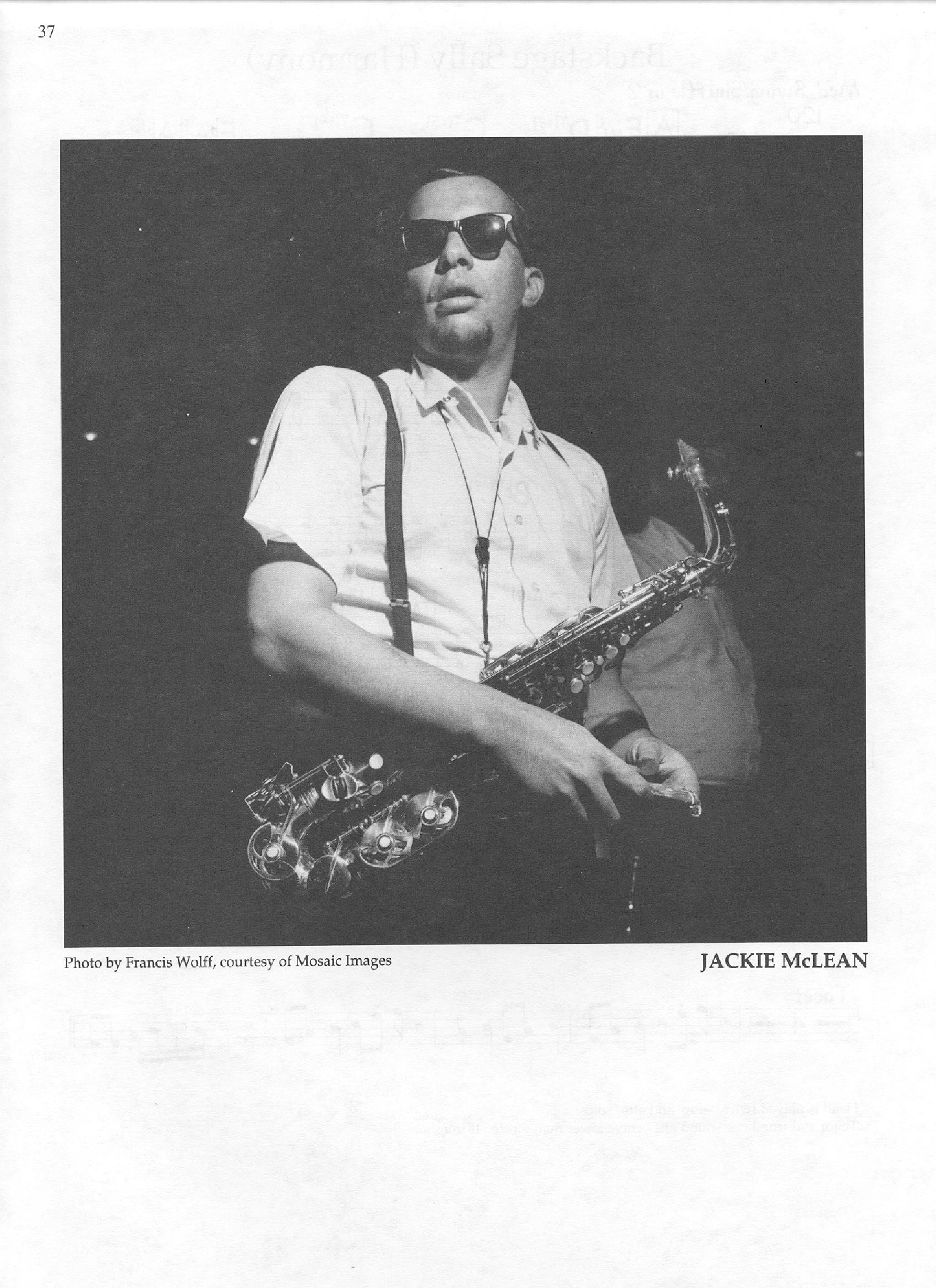 Photo of musicians — Jackie McLean Photo of musicians — Jackie McLean