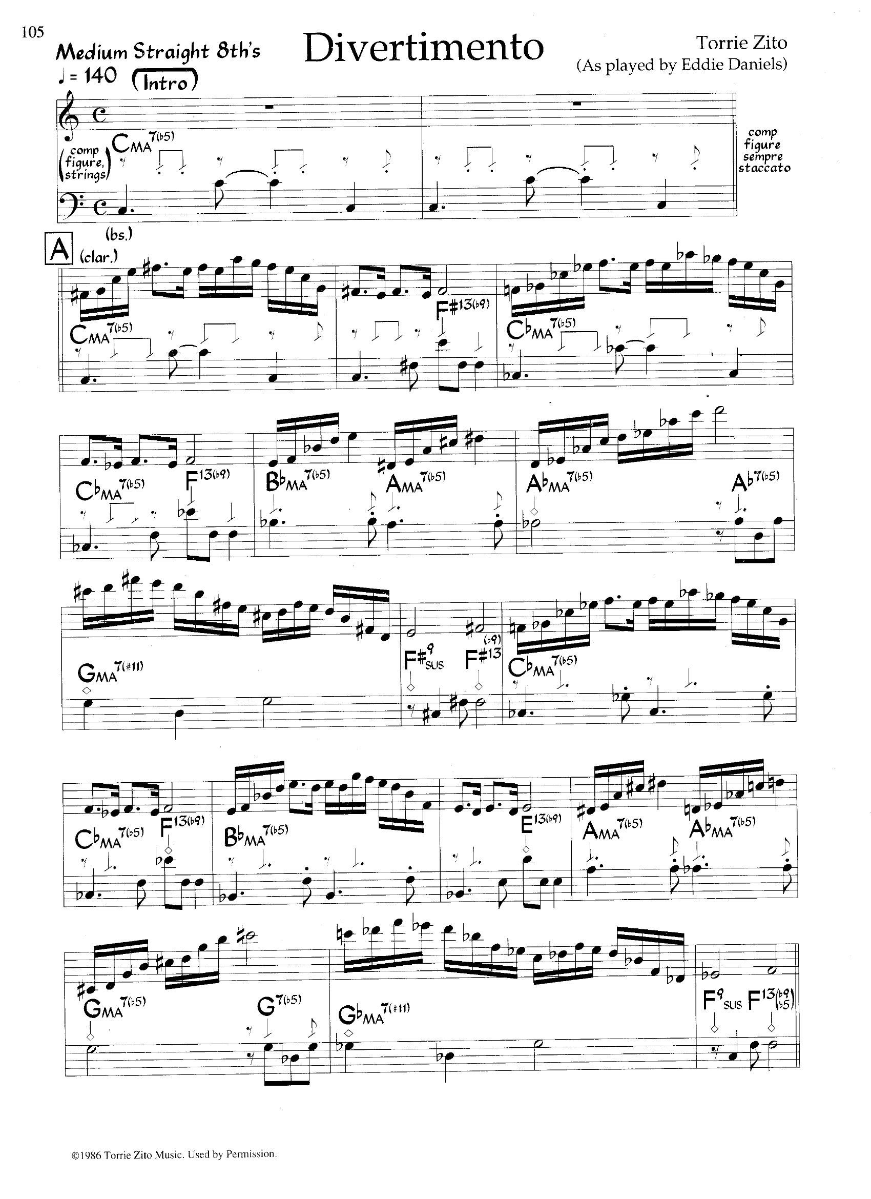 Divertamento — Eddie Daniels Divertamento — Eddie Daniels