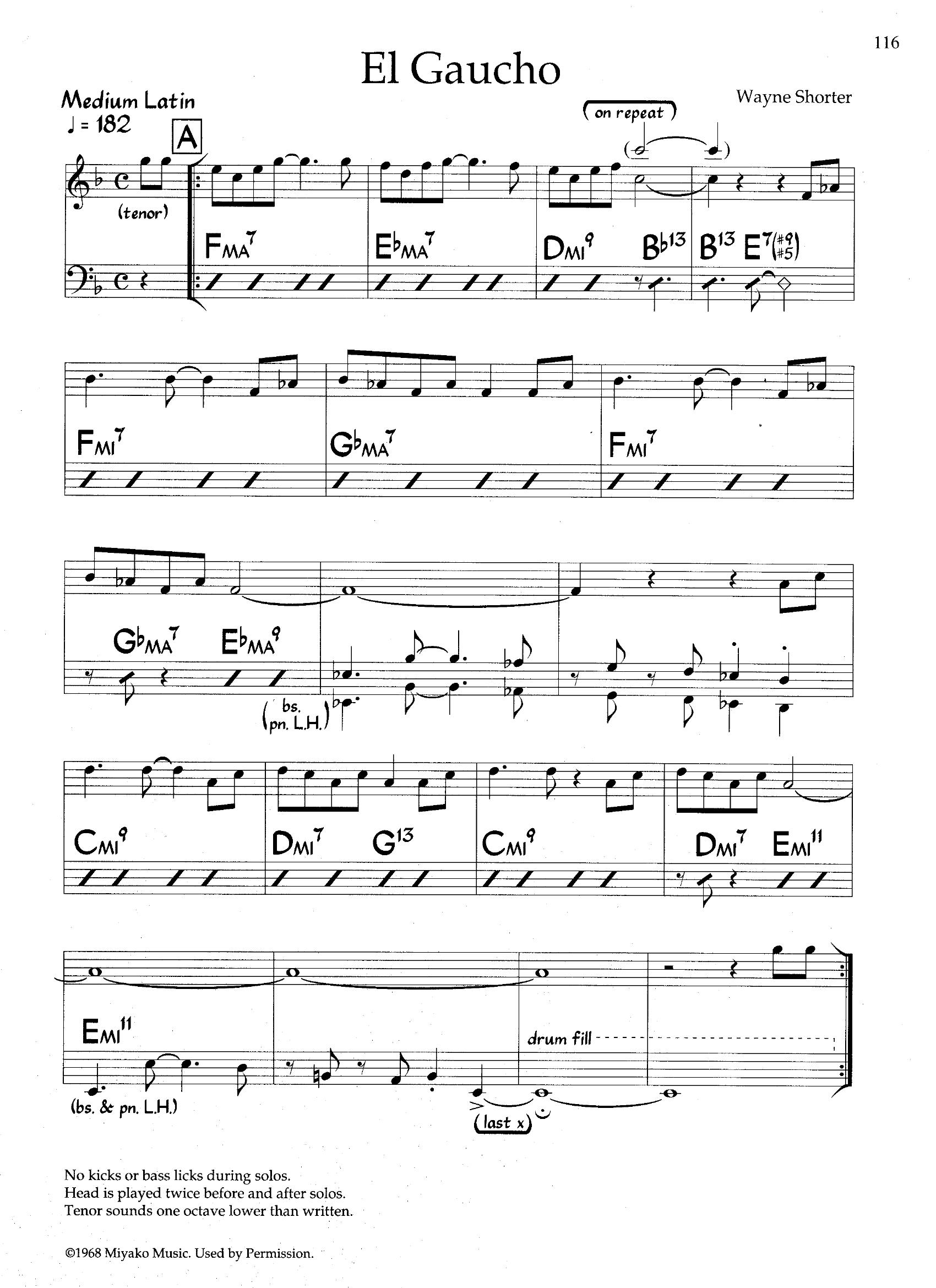 El Gaucho — Wayne Shorter El Gaucho — Wayne Shorter
