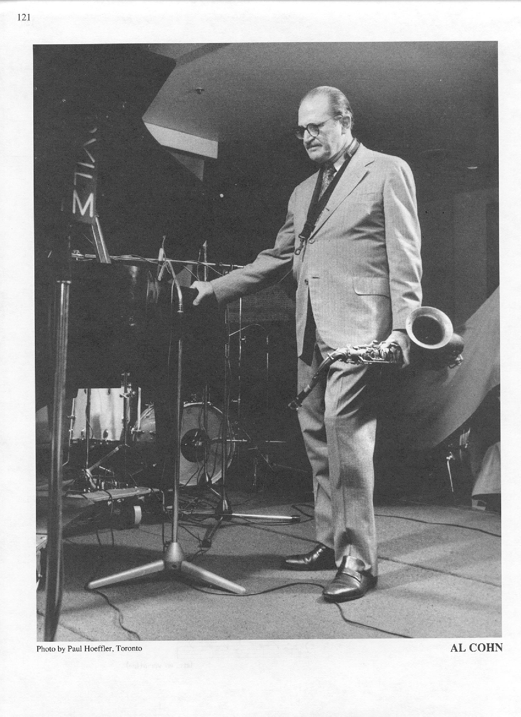 Photo of musicians — Al Cohn Photo of musicians — Al Cohn