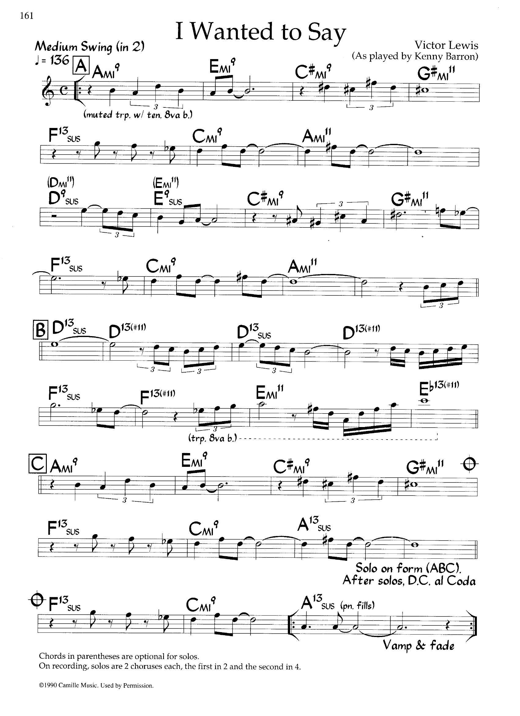 I Wanted To Say — Kenny Barron I Wanted To Say — Kenny Barron