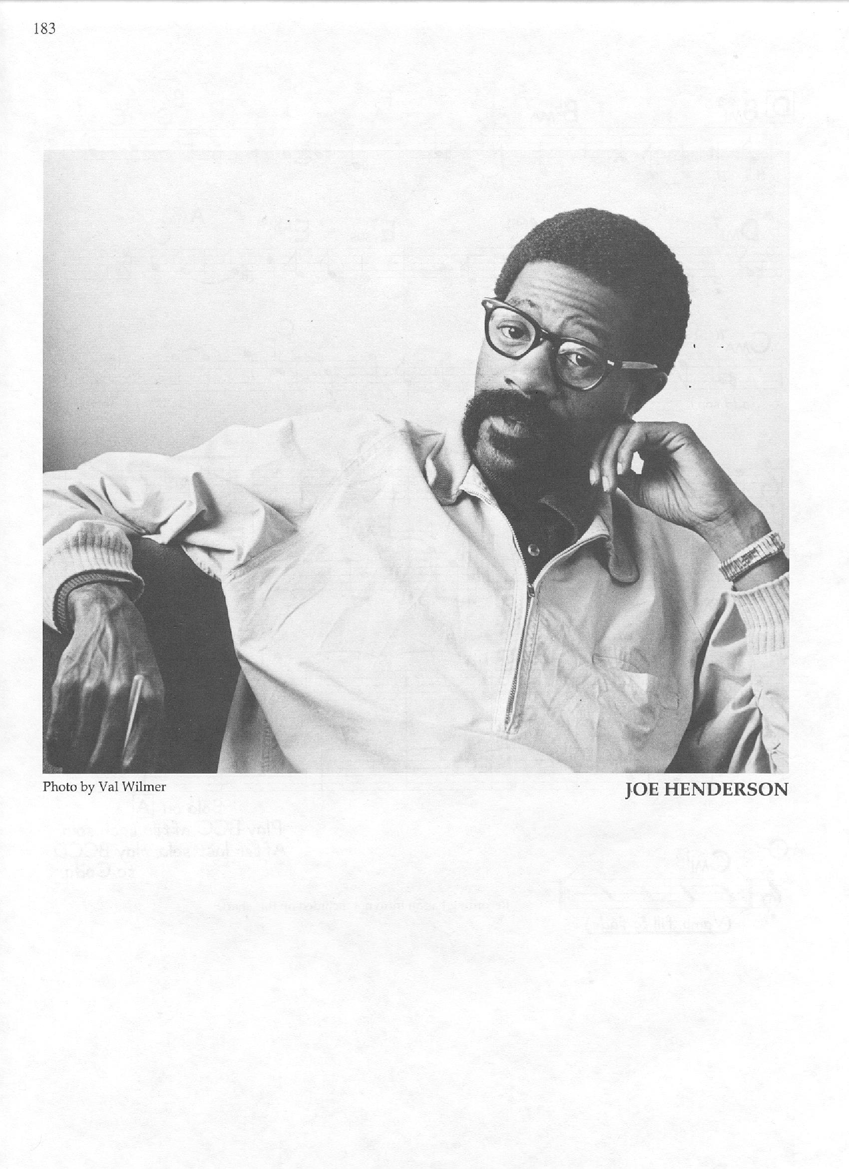 Photo of musicians — Joe Henderson Photo of musicians — Joe Henderson