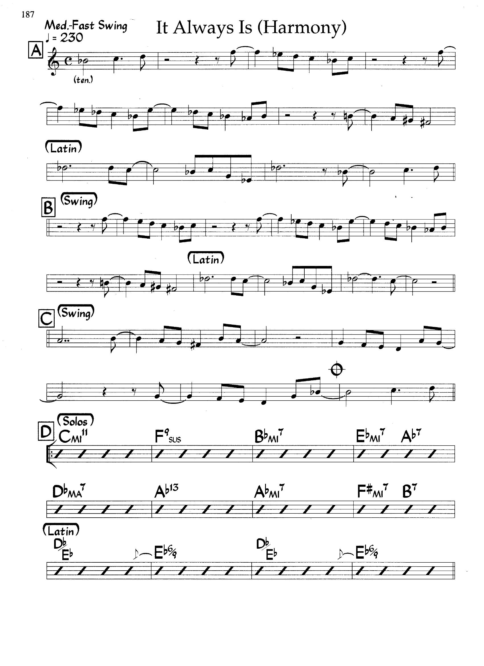 It Always Is — Tom Harrell It Always Is — Tom Harrell