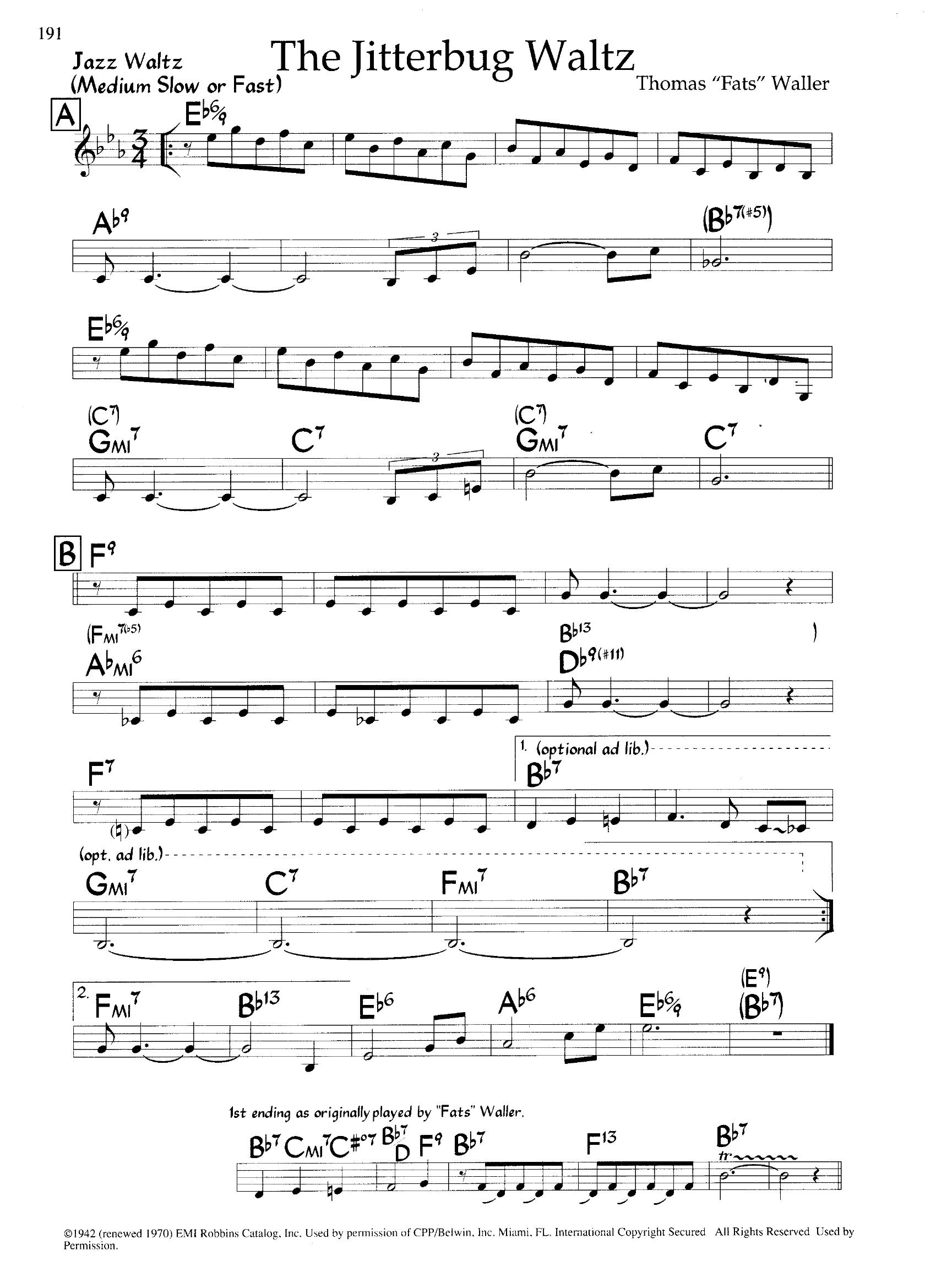 The Jitterbug Waltz — Fats Waller The Jitterbug Waltz — Fats Waller