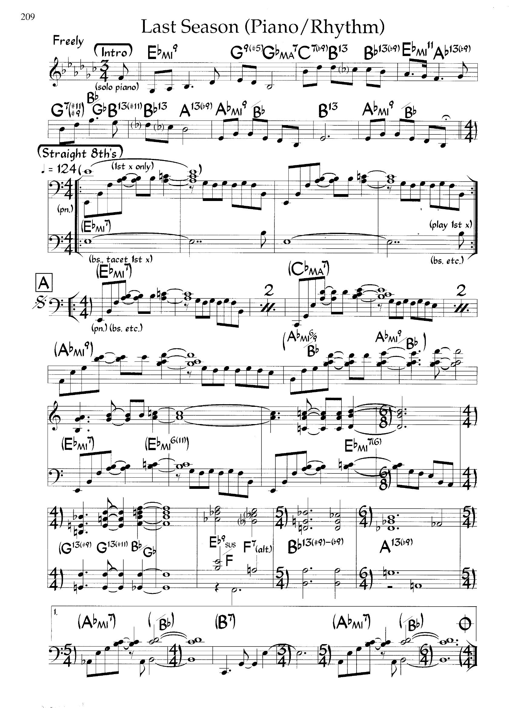 Last Season — Maria Schneider Last Season — Maria Schneider