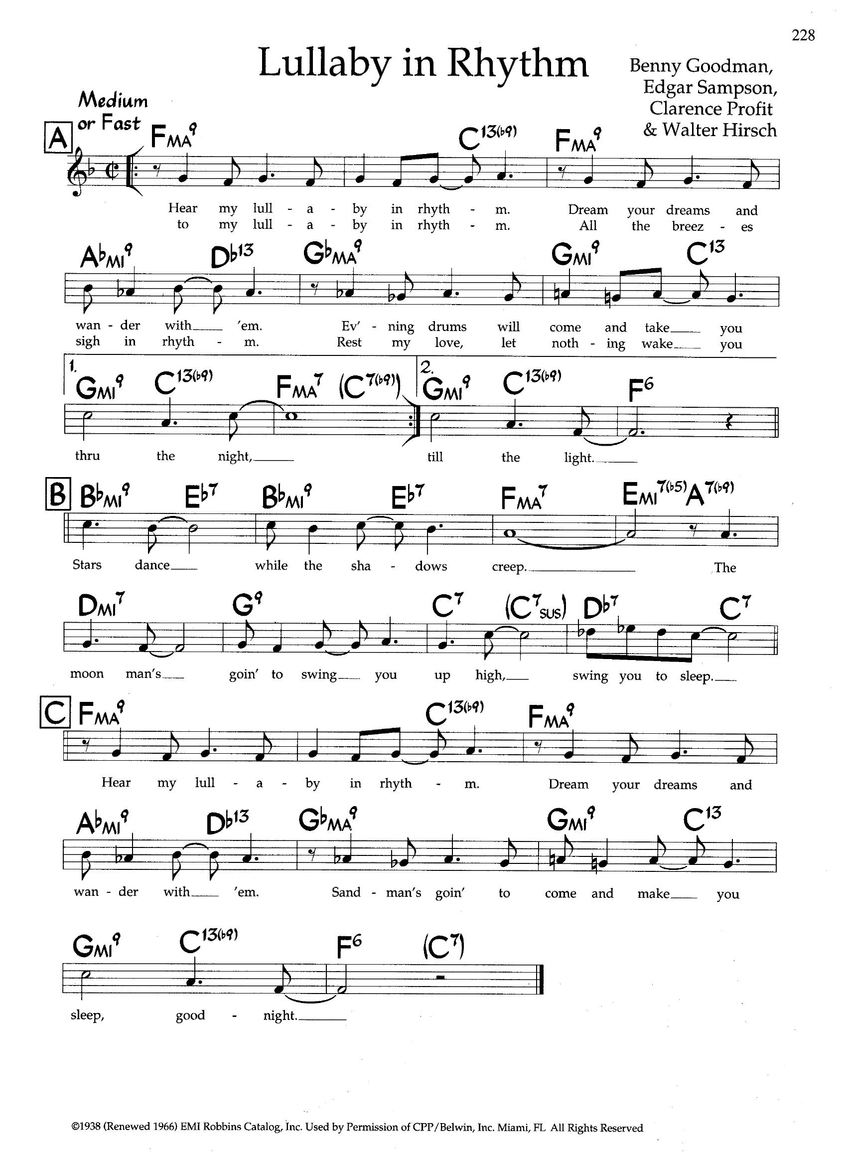 Lullaby In Rhythm — Benny Goodman Lullaby In Rhythm — Benny Goodman