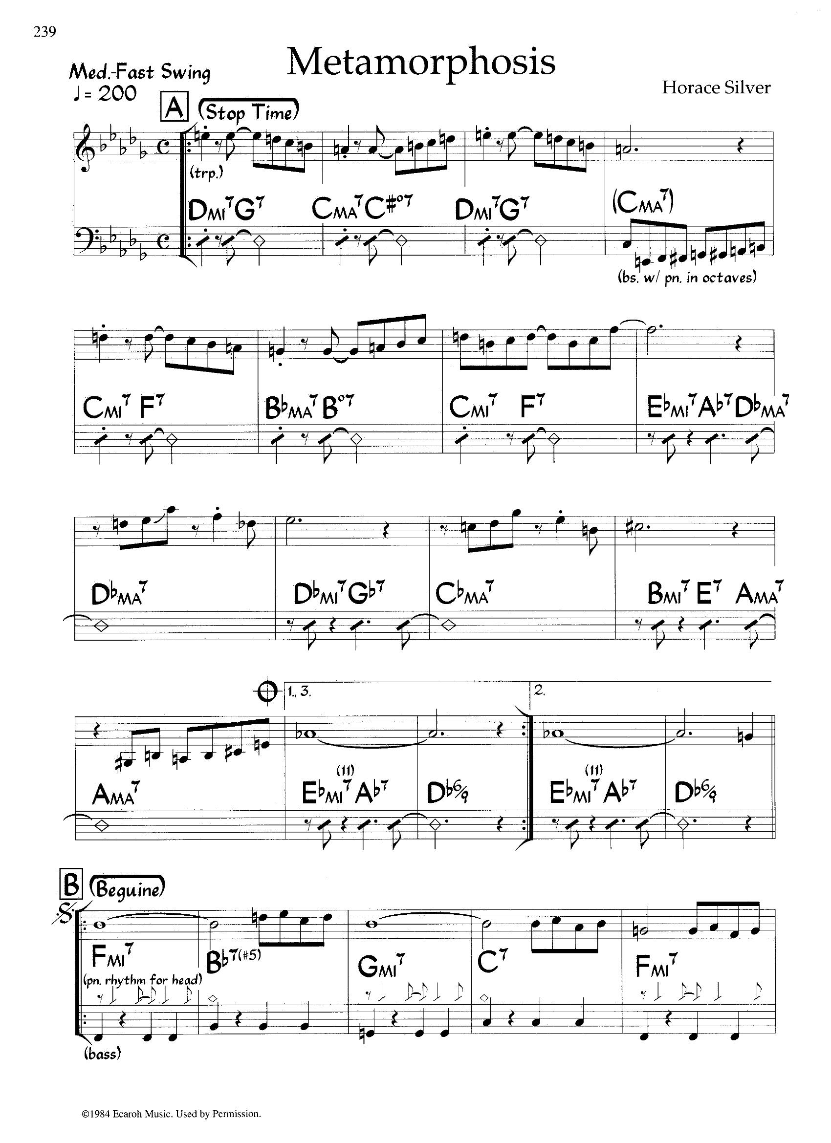 Metamorphosis — Horace Silver Metamorphosis — Horace Silver