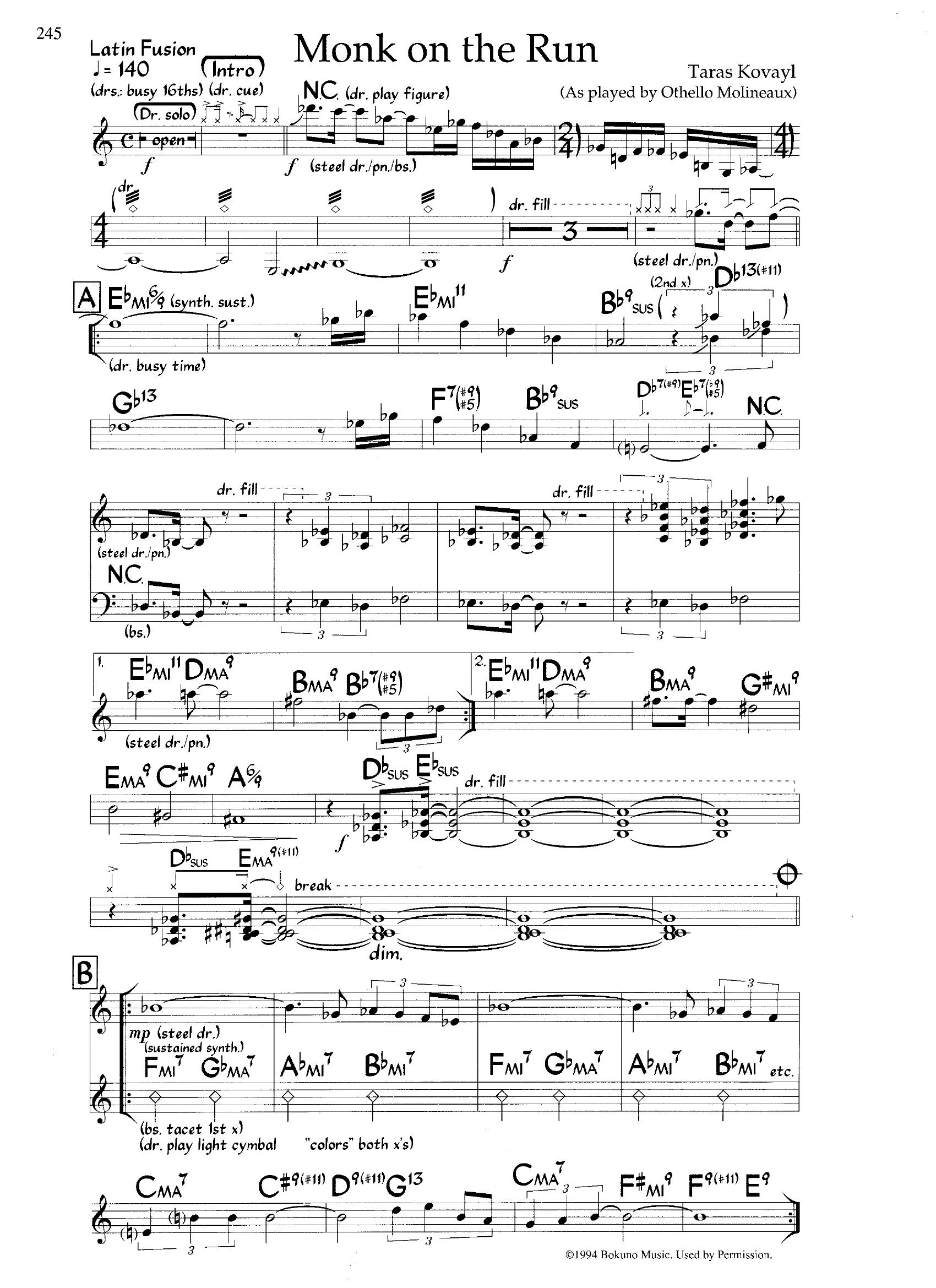 Monk On The Run — Othello Molineaux Monk On The Run — Othello Molineaux
