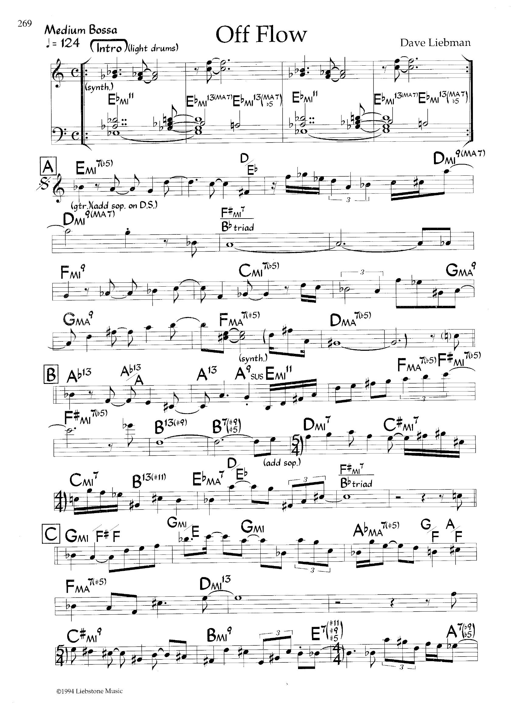 Off Flow — Dave Liebman Off Flow — Dave Liebman