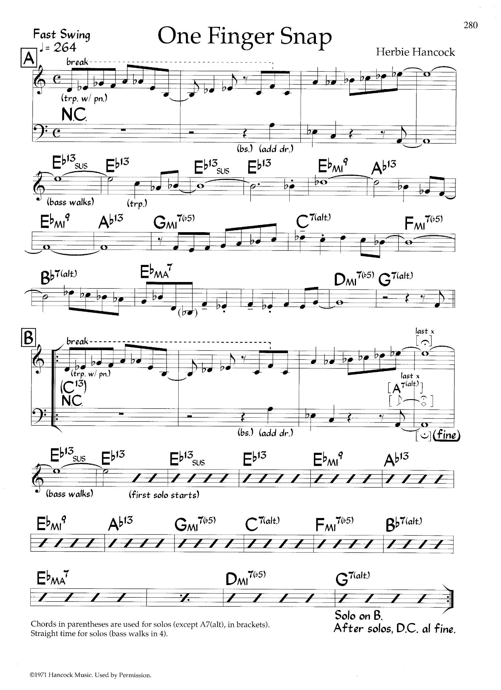 One Finger Snap — Herbie Hancock One Finger Snap — Herbie Hancock