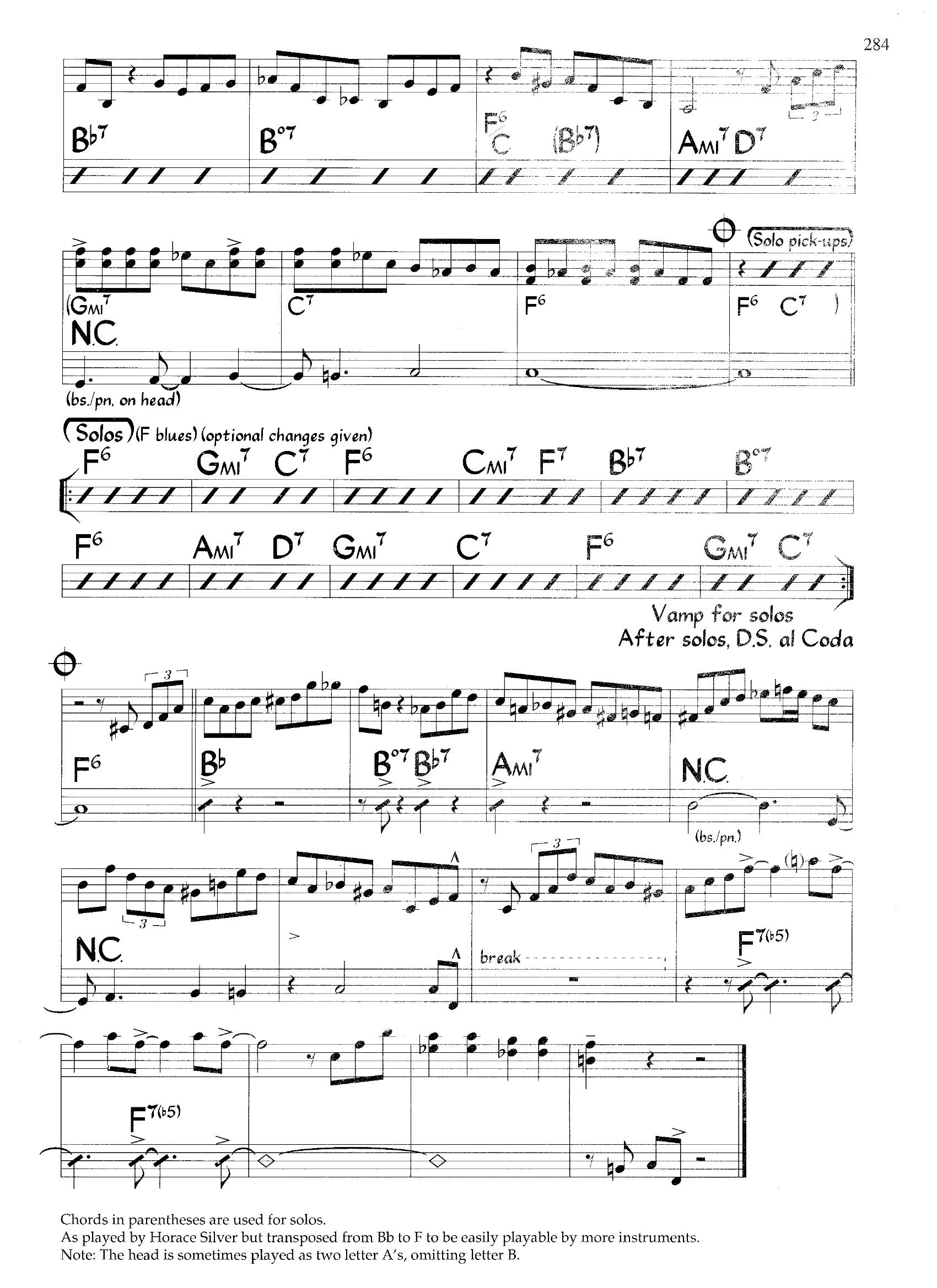 Opus De Funk — Horace Silver Opus De Funk — Horace Silver
