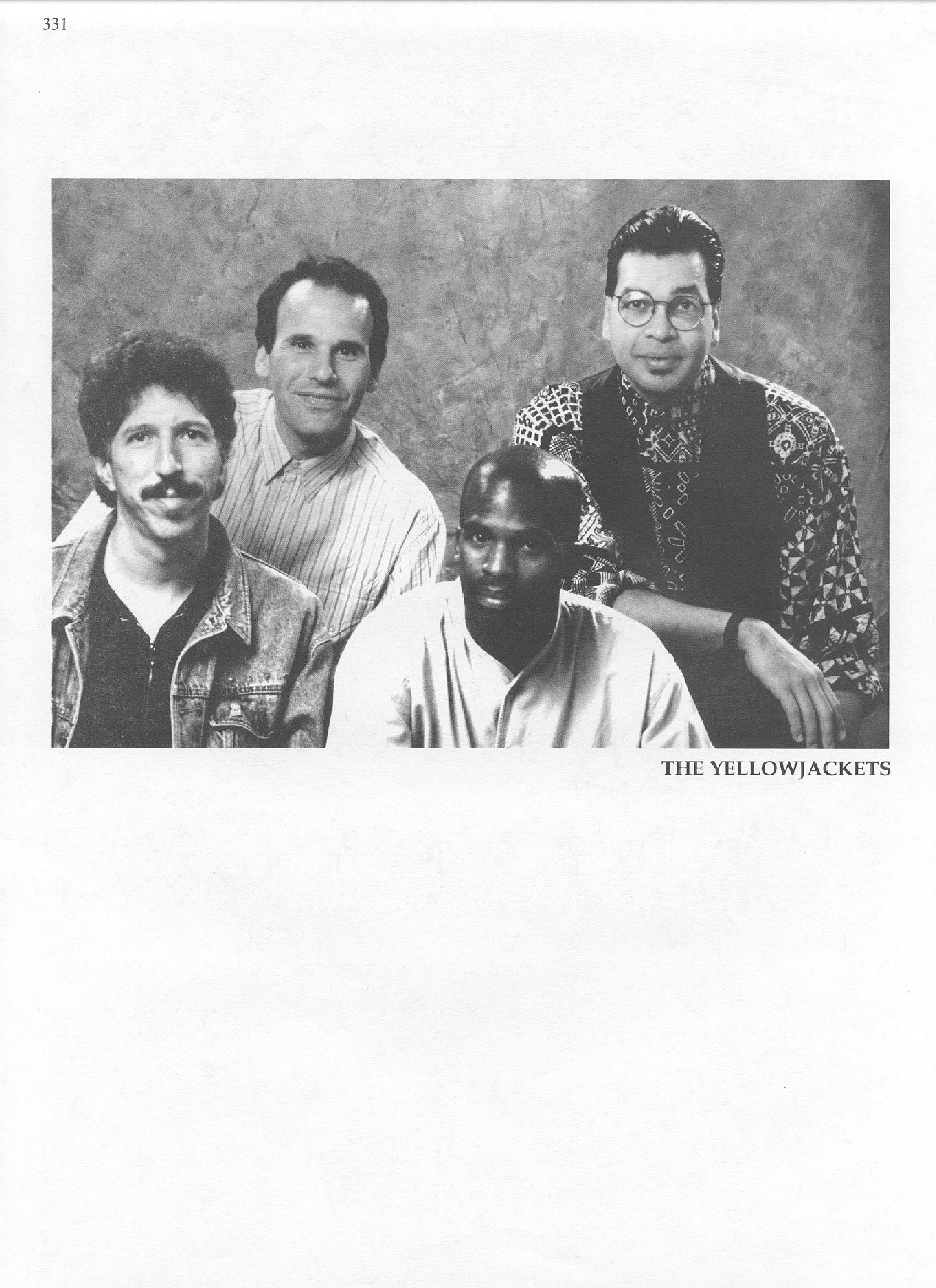 Photo of musicians — The Yellowjackets Photo of musicians — The Yellowjackets
