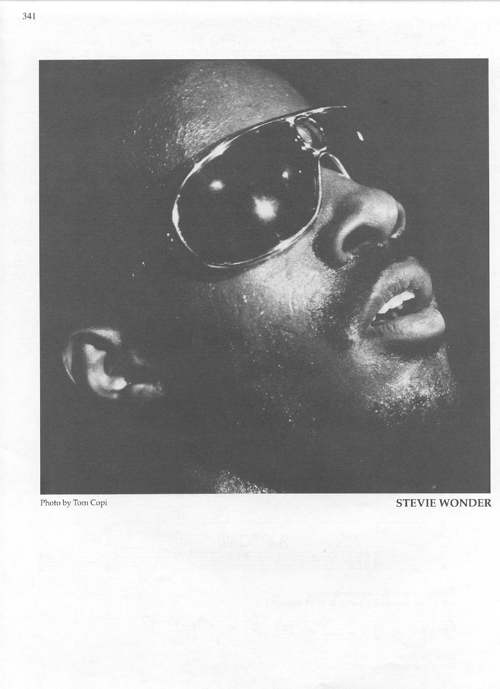 Photo of musicians — Stevie Wonder Photo of musicians — Stevie Wonder