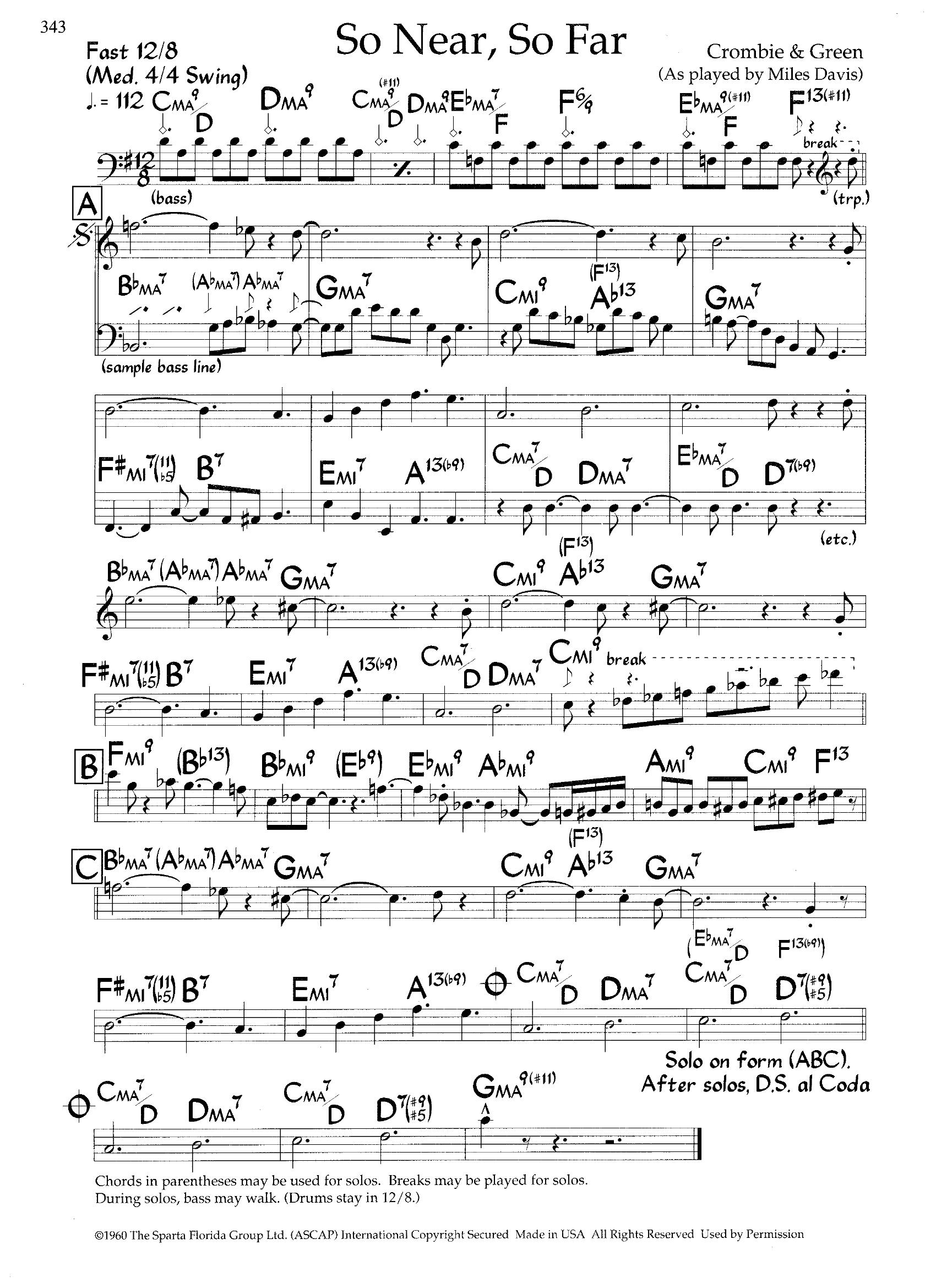 So Near, So Far — Miles Davis So Near, So Far — Miles Davis