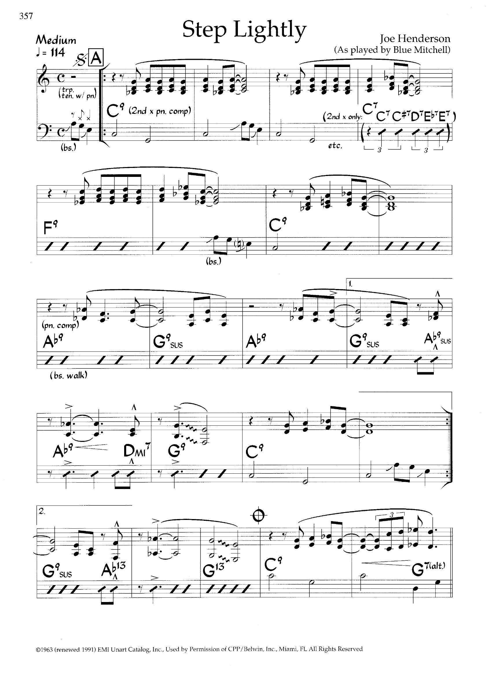 Step Lightly — Joe Henderson Step Lightly — Joe Henderson