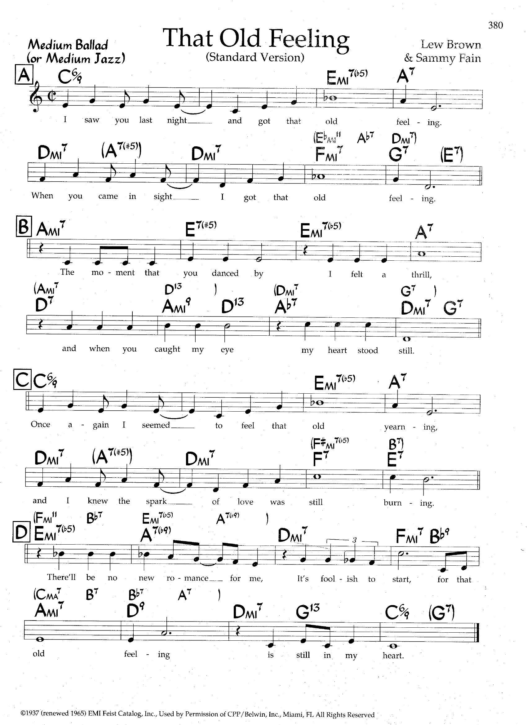 That Old Feeling (Standard Version) That Old Feeling (Standard Version)