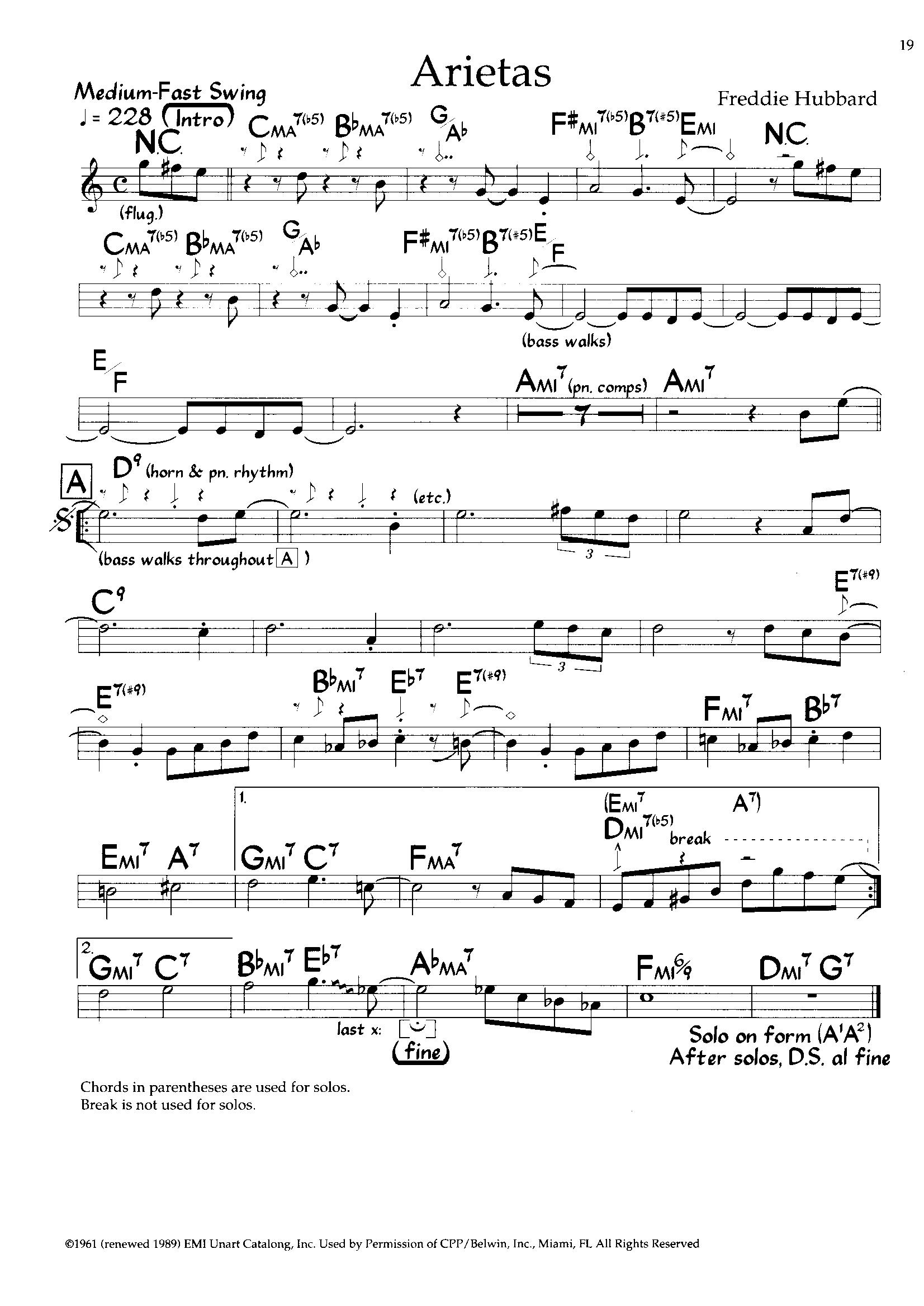 Arietas — Freddie Hubbard Arietas — Freddie Hubbard
