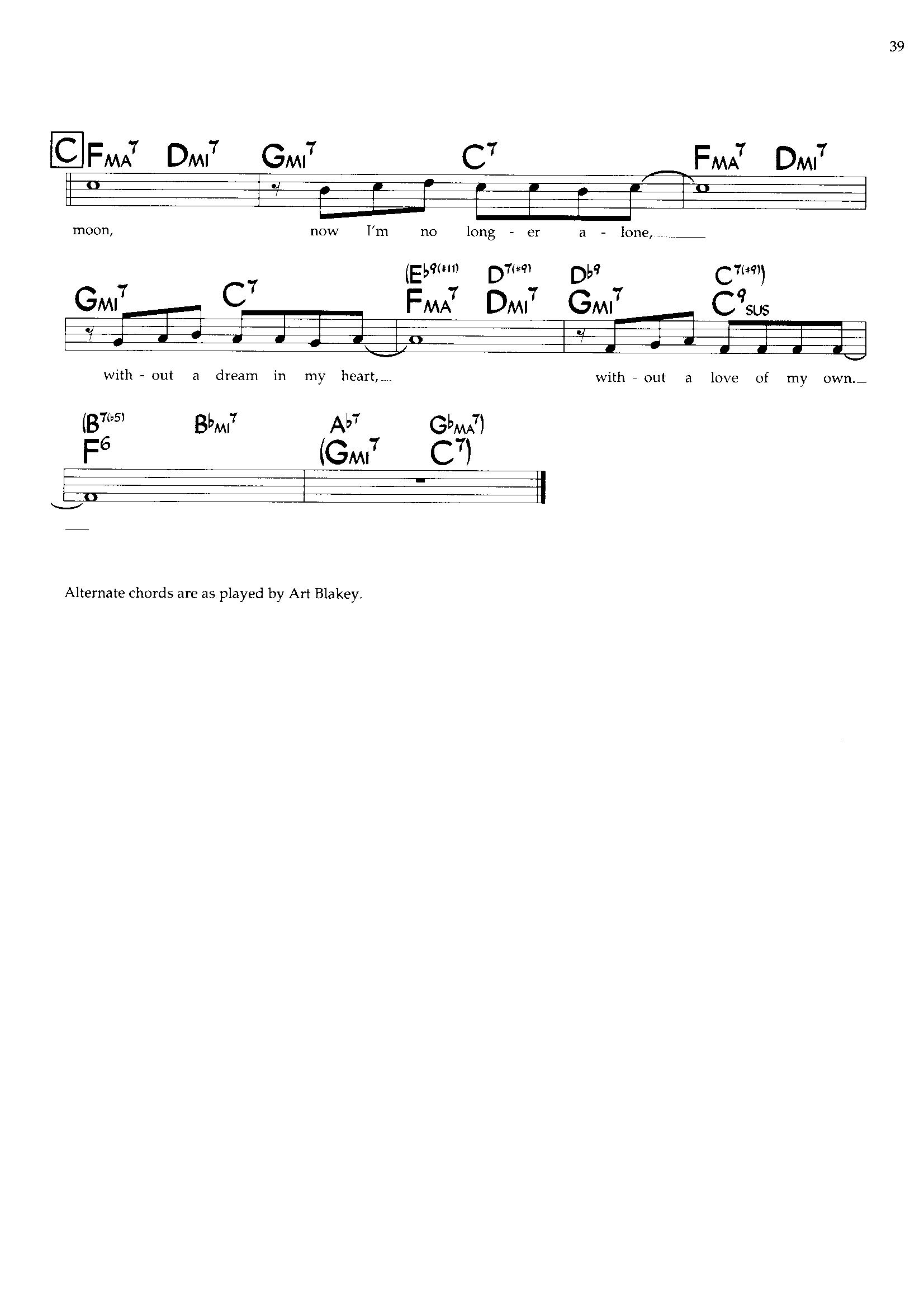 Blue Moon — Richard Rodgers Blue Moon — Richard Rodgers