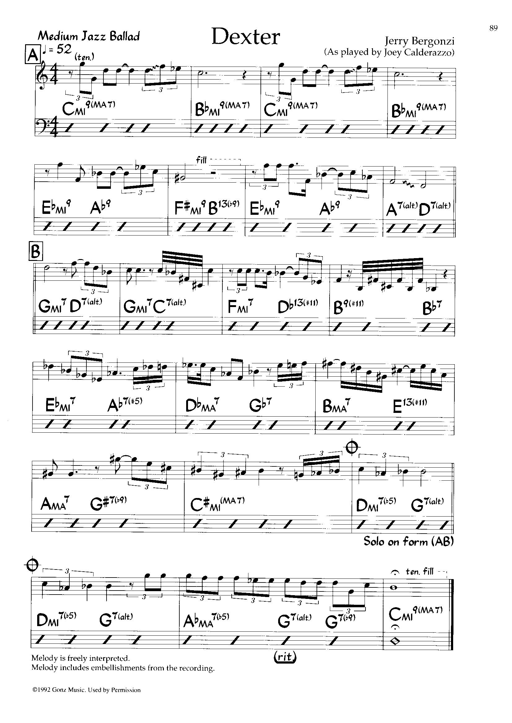 Dexter — Joey Calderazzo Dexter — Joey Calderazzo