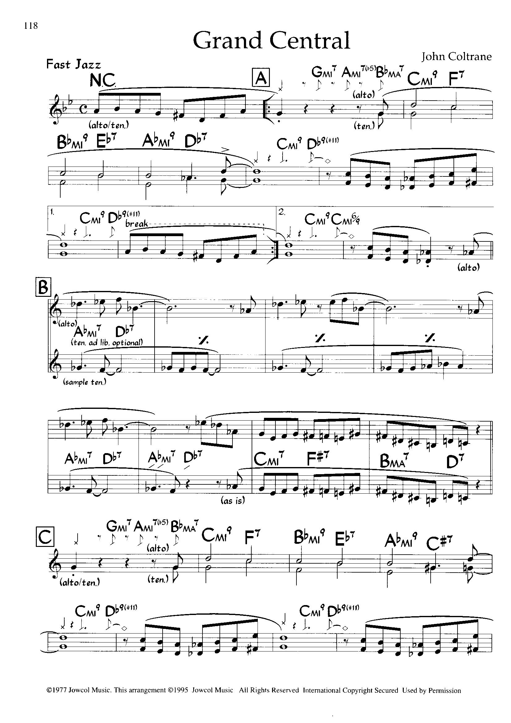 Grand Central — John Coltrane Grand Central — John Coltrane