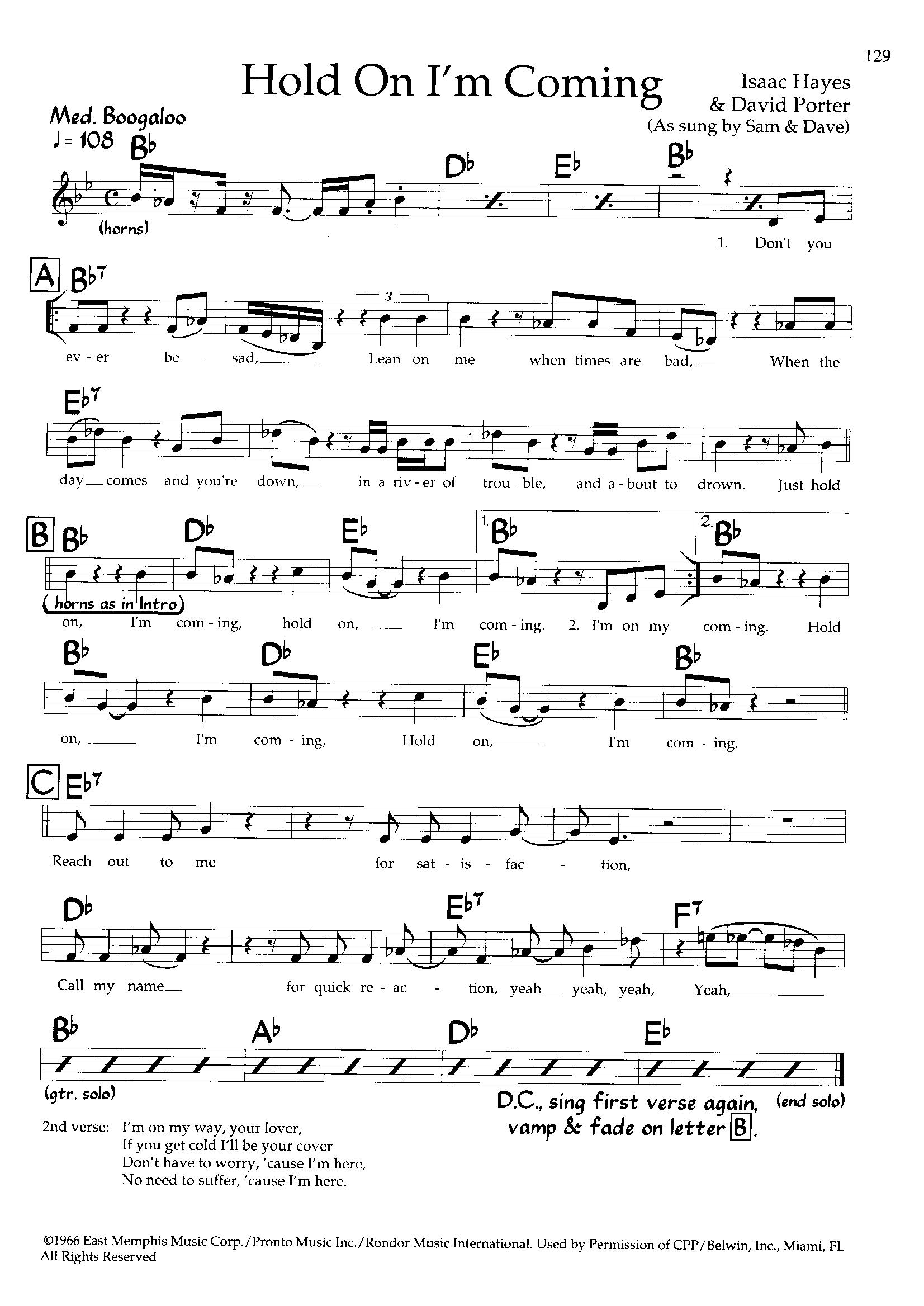 Hold On, I'm Coming — Sam & Dave Hold On, I'm Coming — Sam & Dave