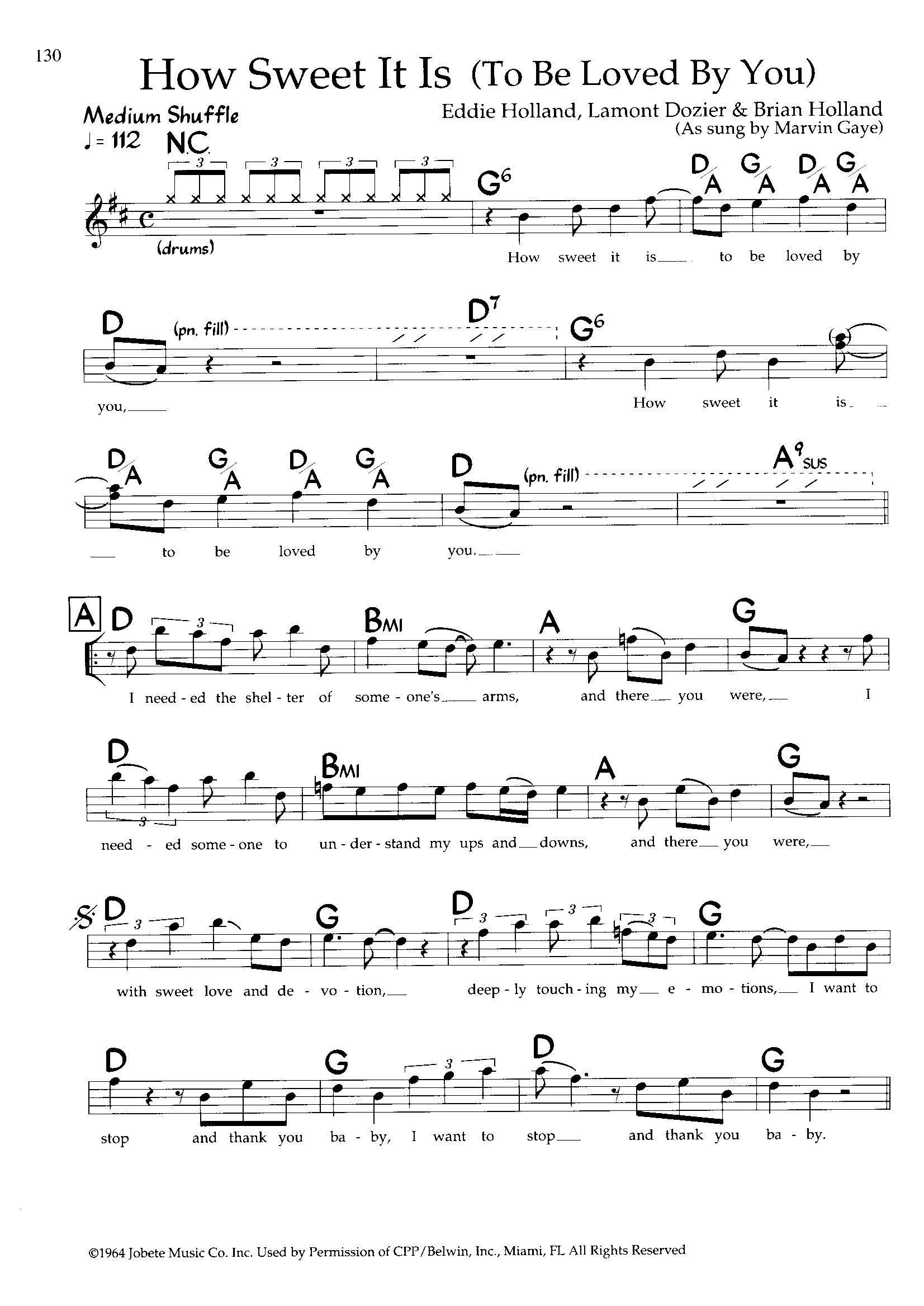 How Sweet It Is — Marvin Gaye How Sweet It Is — Marvin Gaye