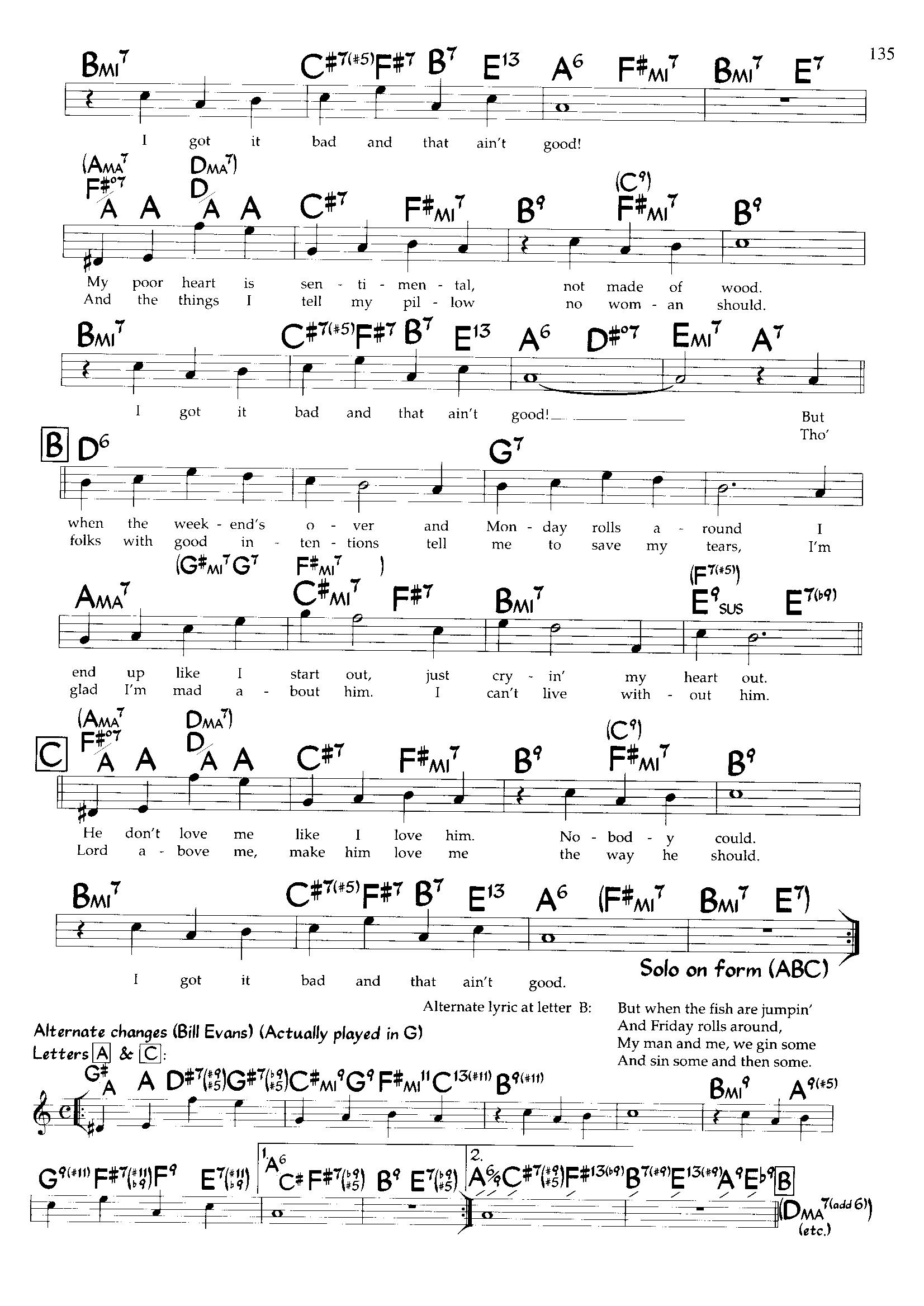 I Got It Bad — Duke Ellington I Got It Bad — Duke Ellington