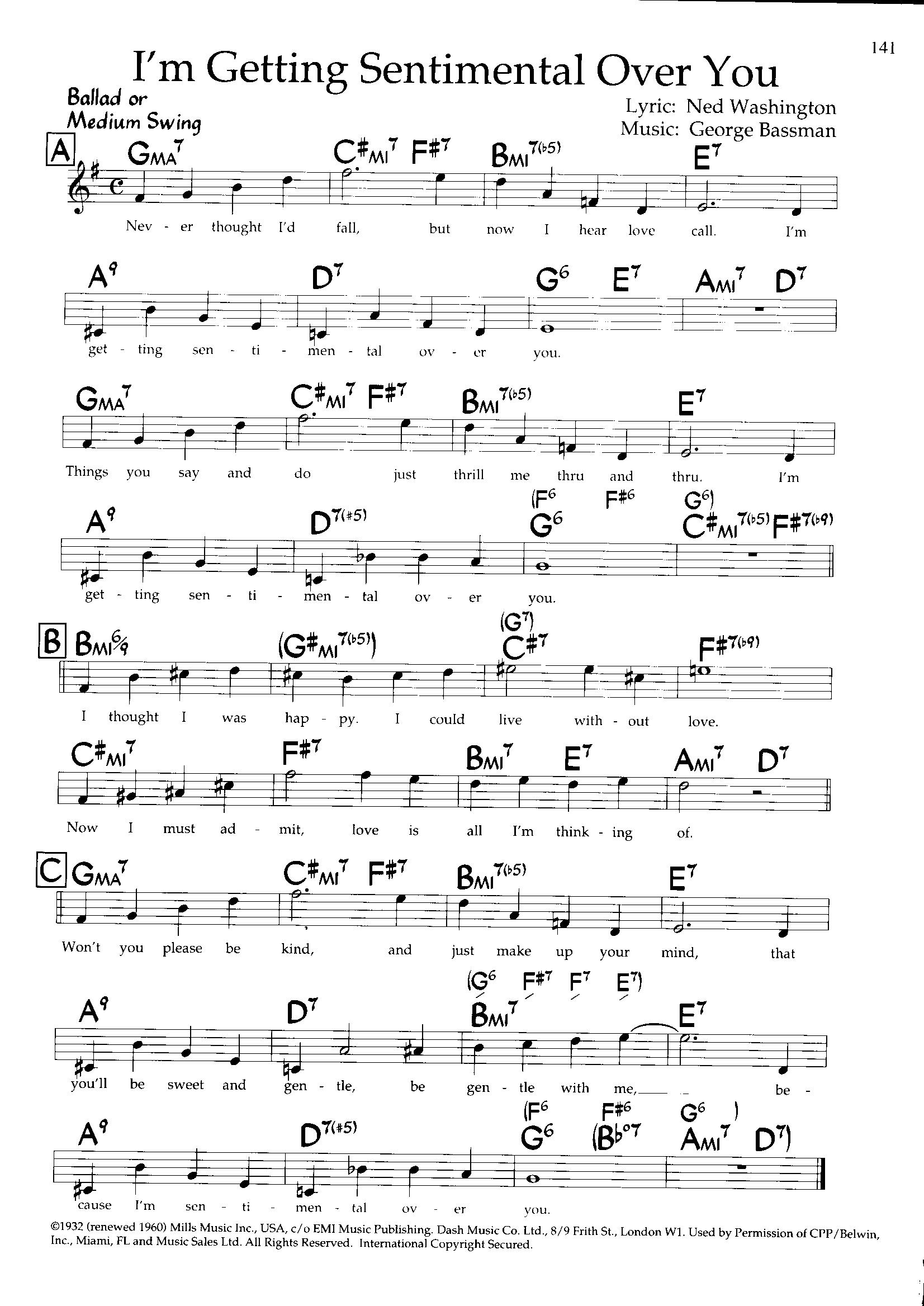 I'm Getting Sentimental Over You — George Bassman I'm Getting Sentimental Over You — George Bassman